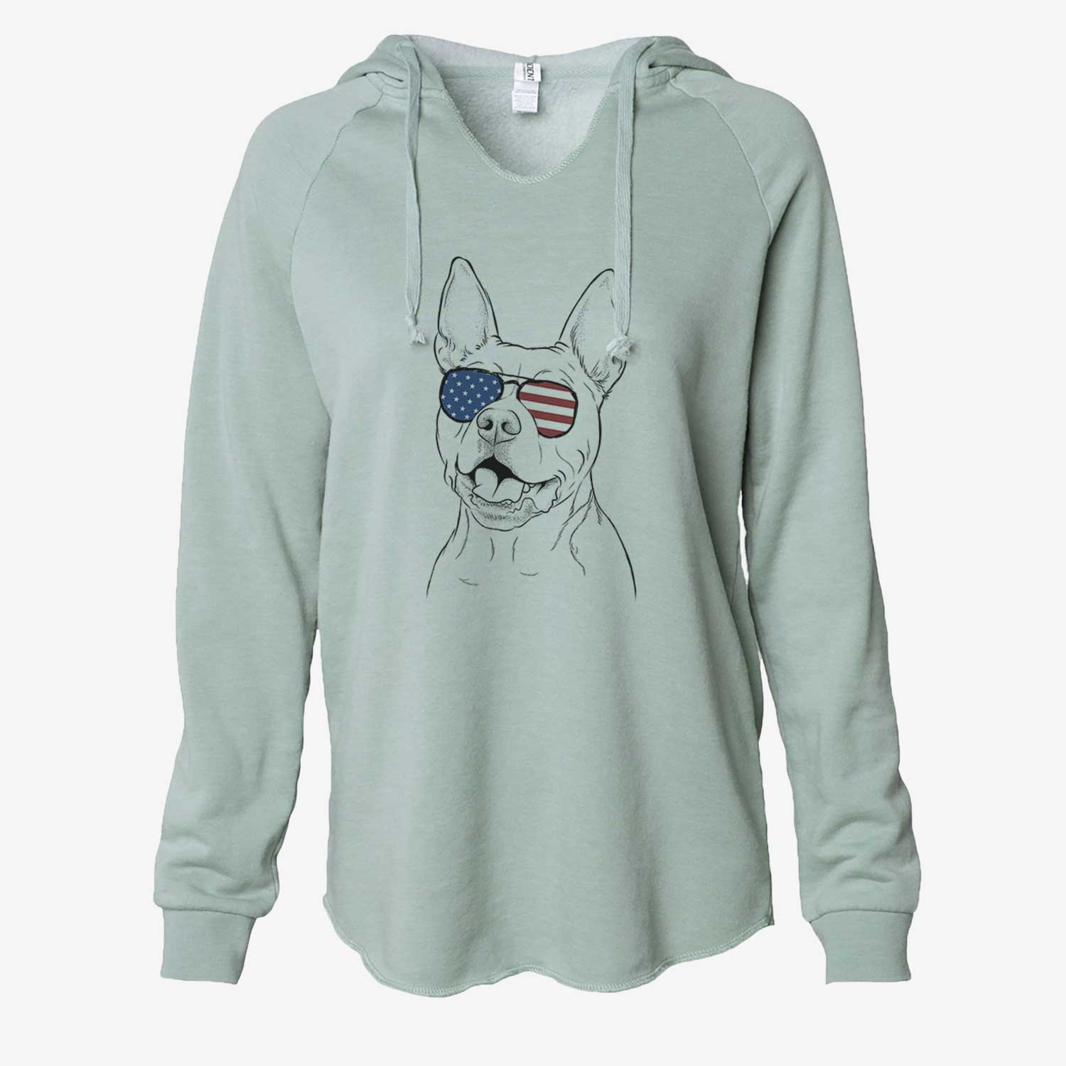 USA Harley the Pitbull - Cali Wave Hooded Sweatshirt