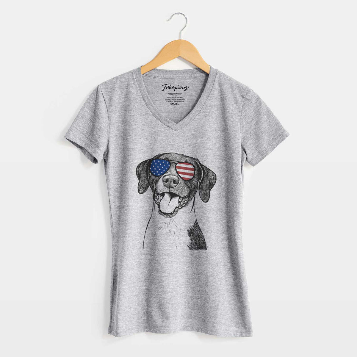 USA Harper the Mixed Breed - Women&#39;s Perfect V-neck Shirt