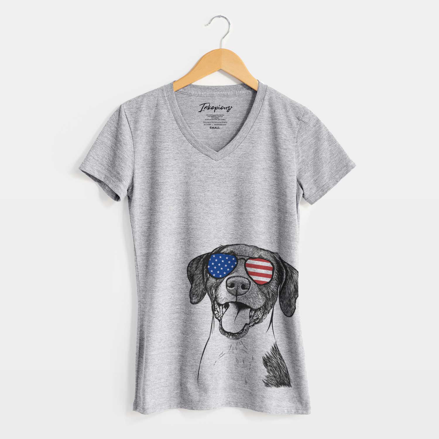 USA Harper the Mixed Breed - Women's Perfect V-neck Shirt