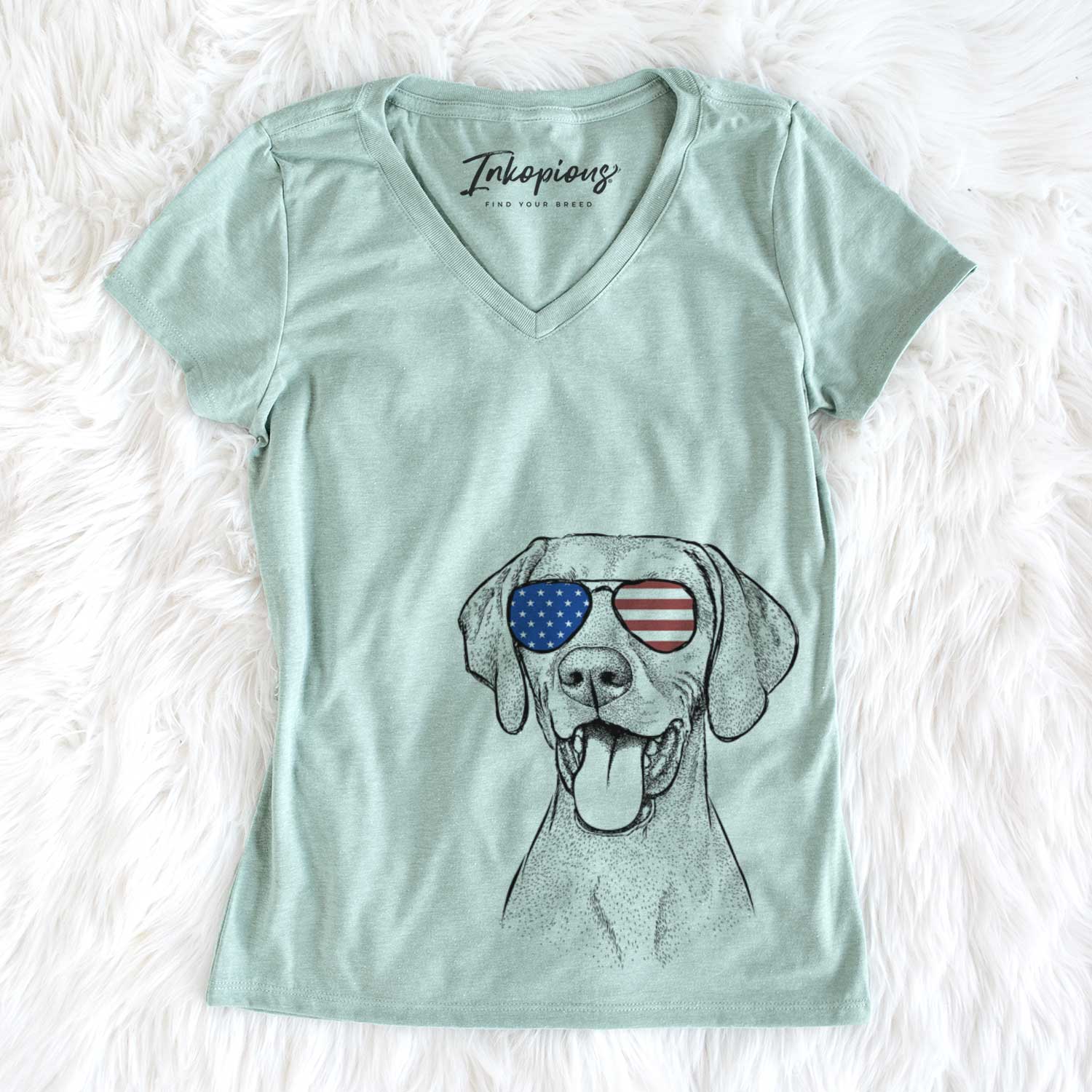 USA Harper the Vizsla - Women's Perfect V-neck Shirt