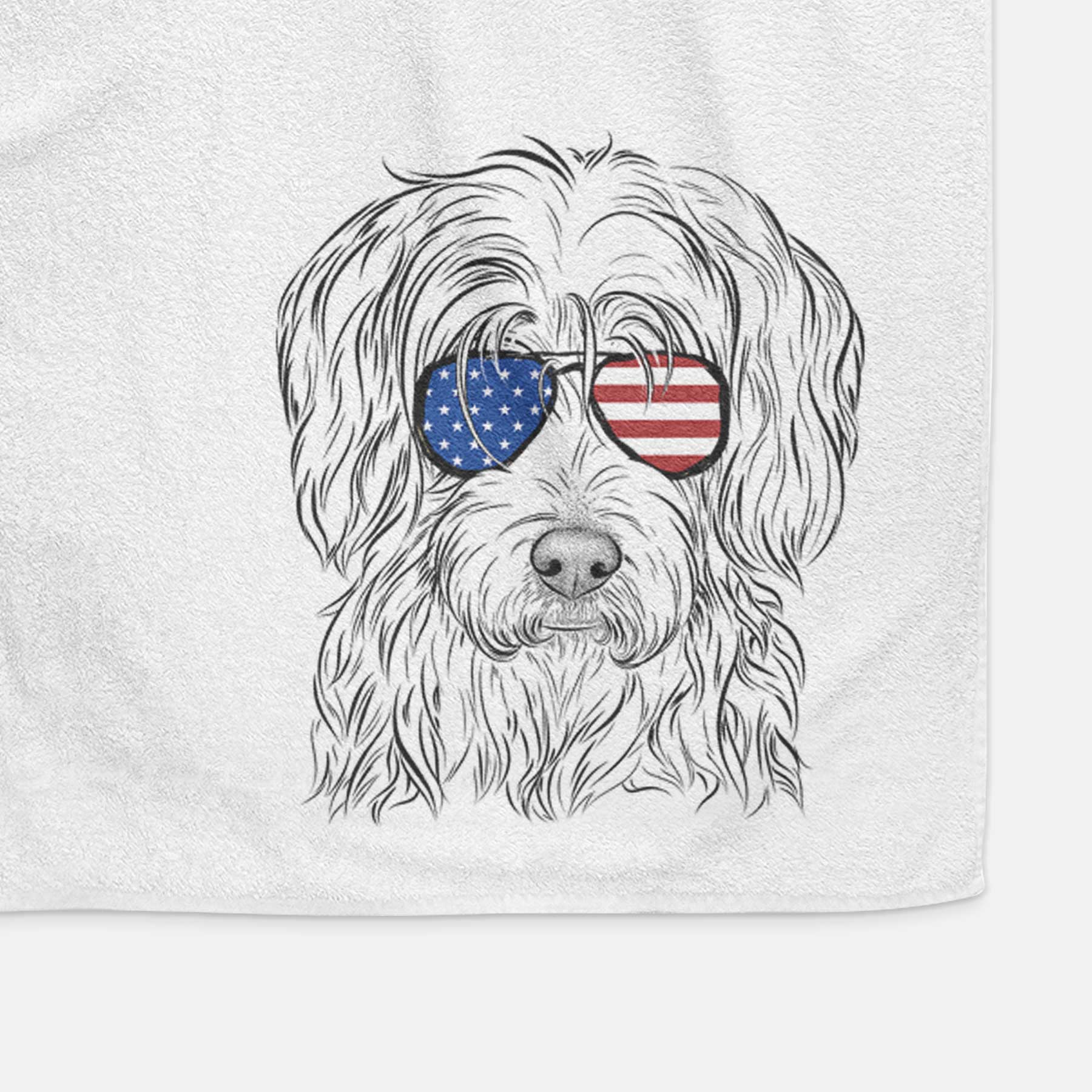 Harry the Mixed Breed Decorative Hand Towel