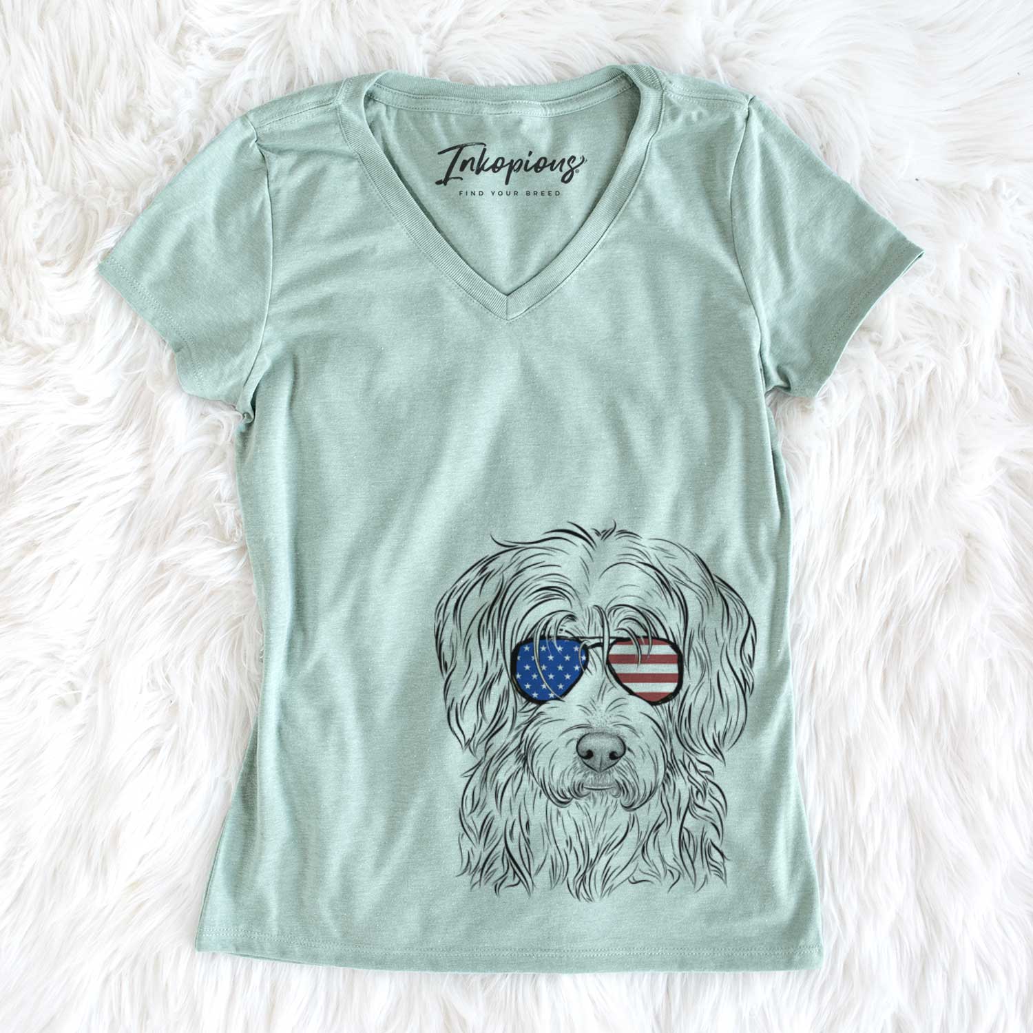 USA Harry the Mixed Breed - Women's Perfect V-neck Shirt