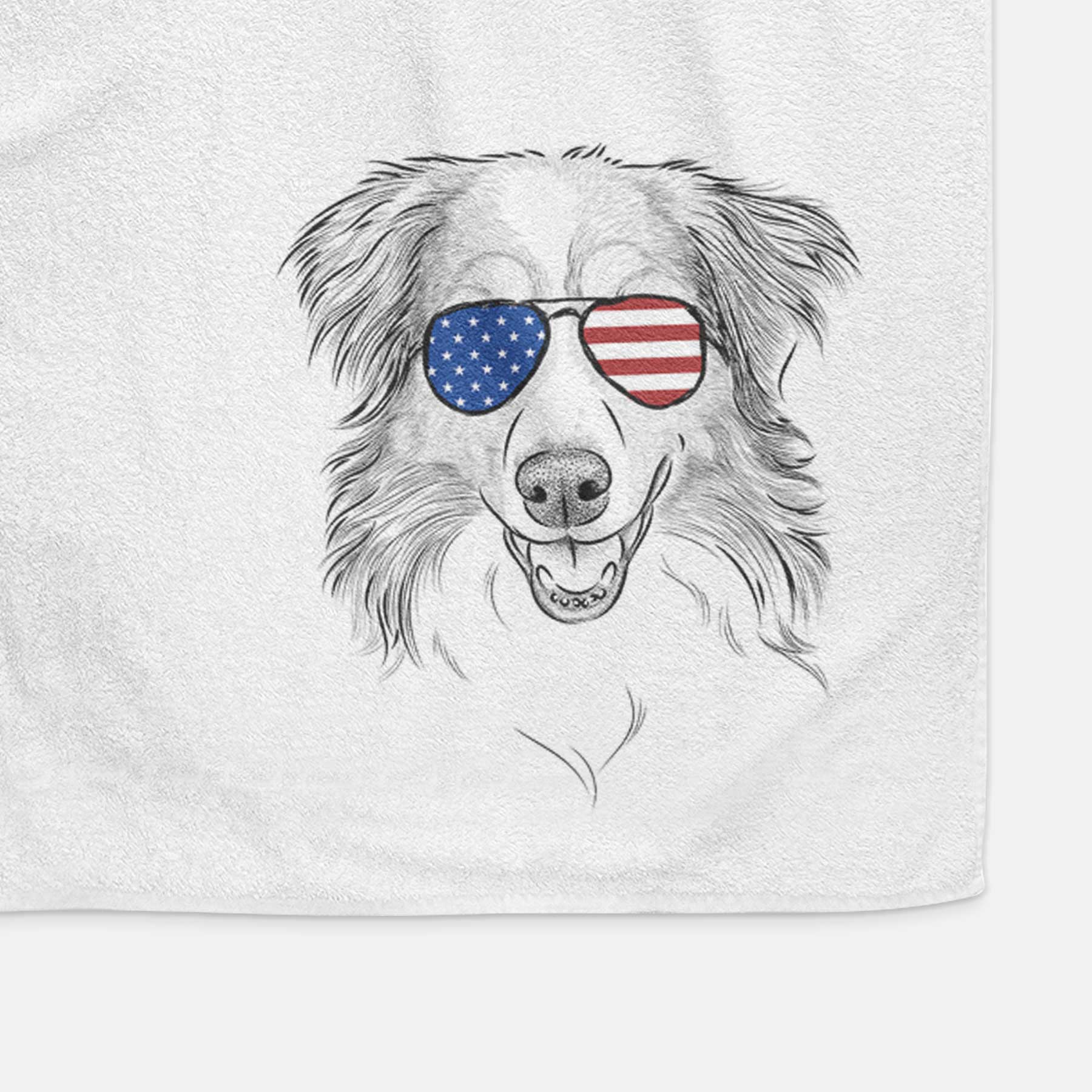 Hattie the Australian Shepherd Decorative Hand Towel