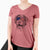 USA Hazel the German Wirehaired Pointer Mix - Women's Perfect V-neck Shirt