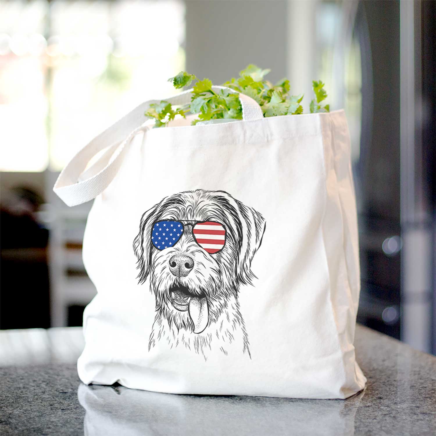 Hazel the German Wirehaired Pointer Mix - Tote Bag