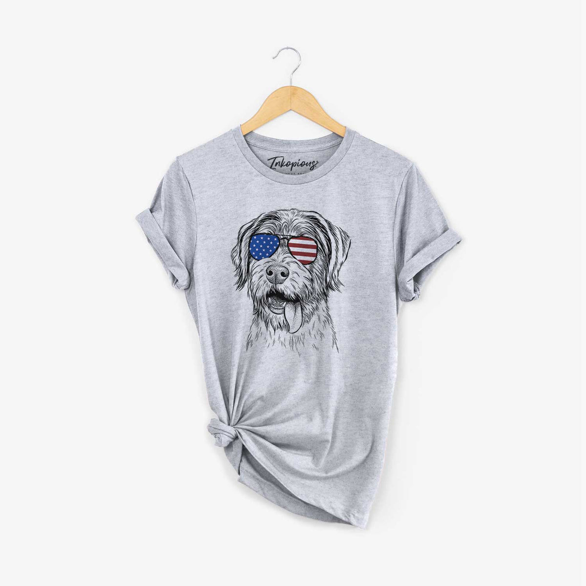 USA Hazel the German Wirehaired Pointer Mix - Unisex Crewneck