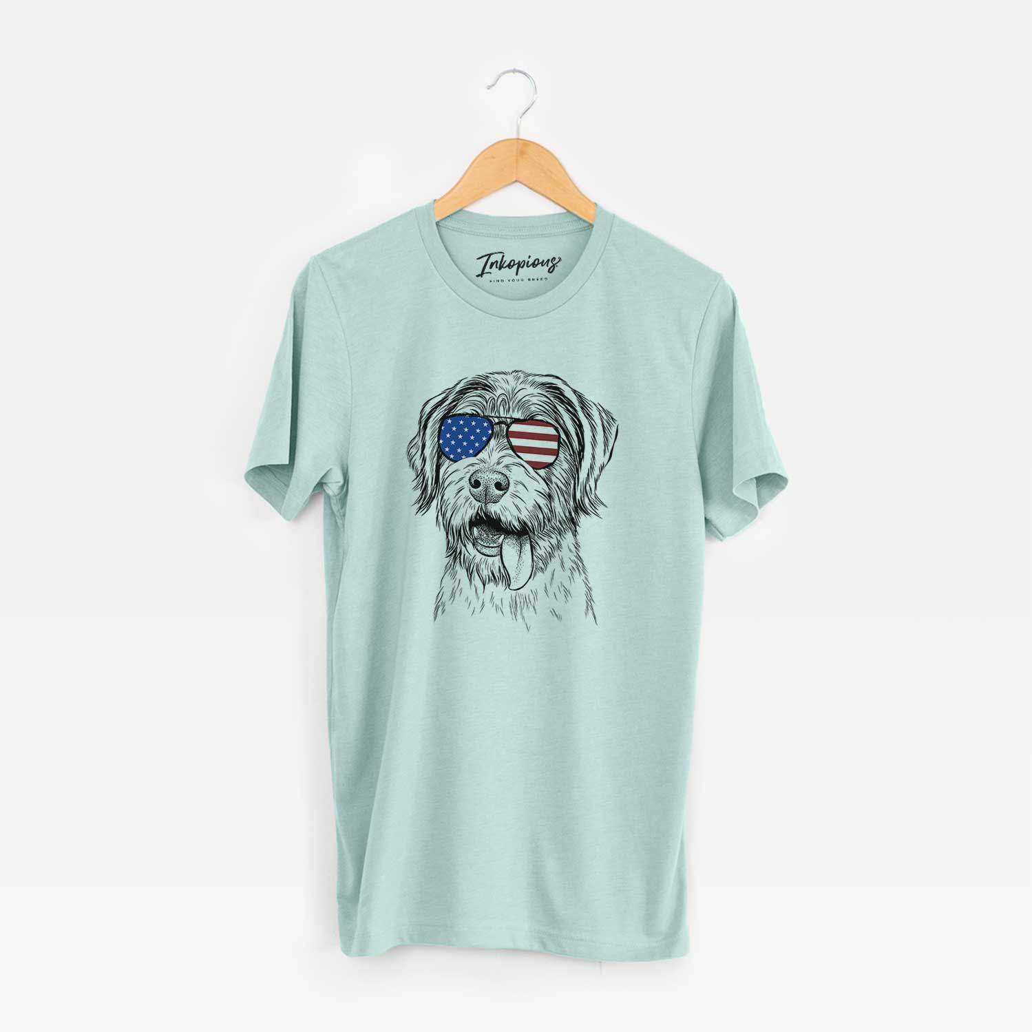 USA Hazel the German Wirehaired Pointer Mix - Unisex Crewneck