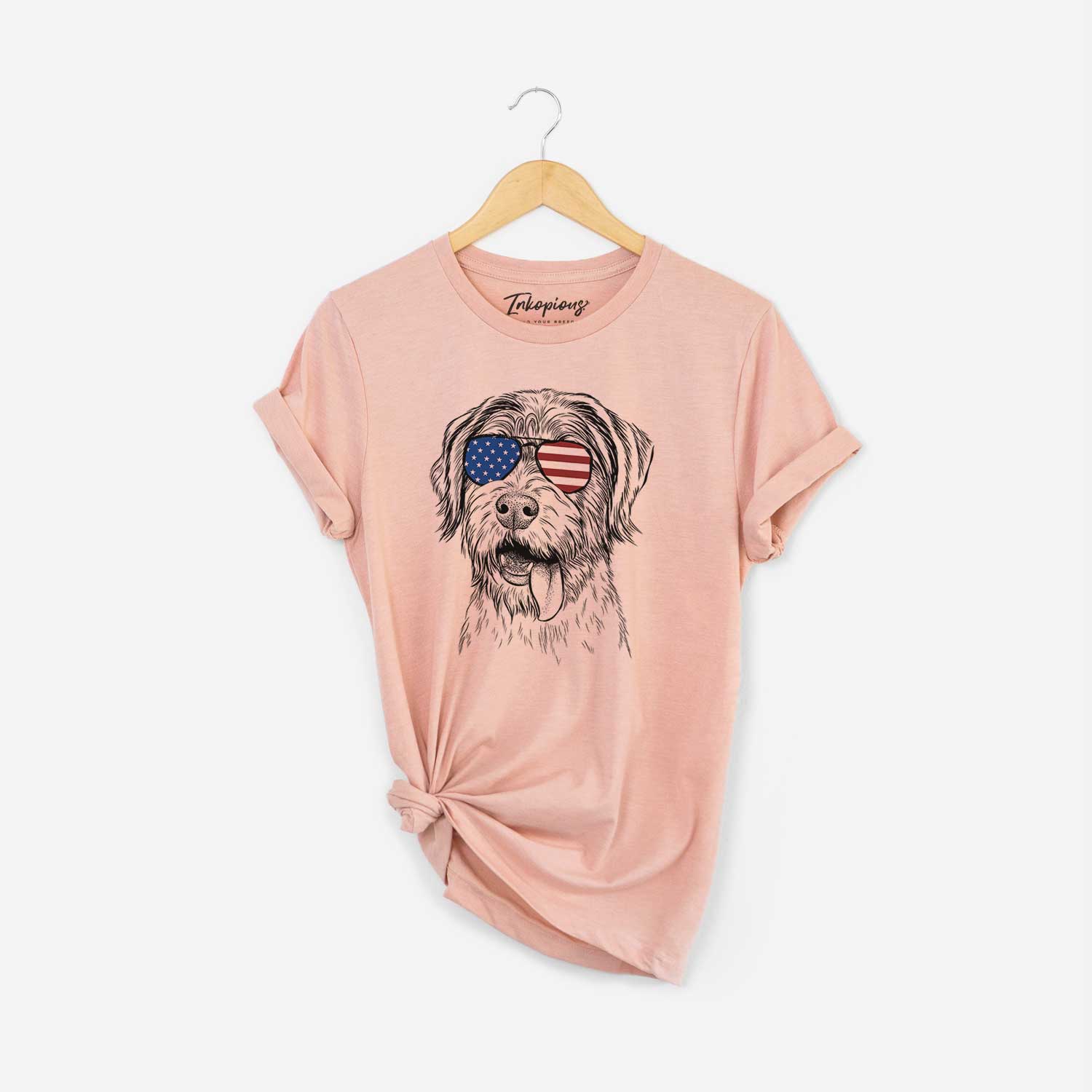 USA Hazel the German Wirehaired Pointer Mix - Unisex Crewneck