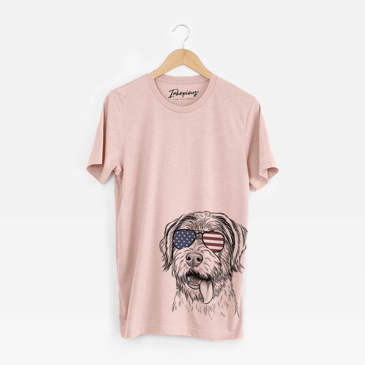 USA Hazel the German Wirehaired Pointer Mix - Unisex Crewneck