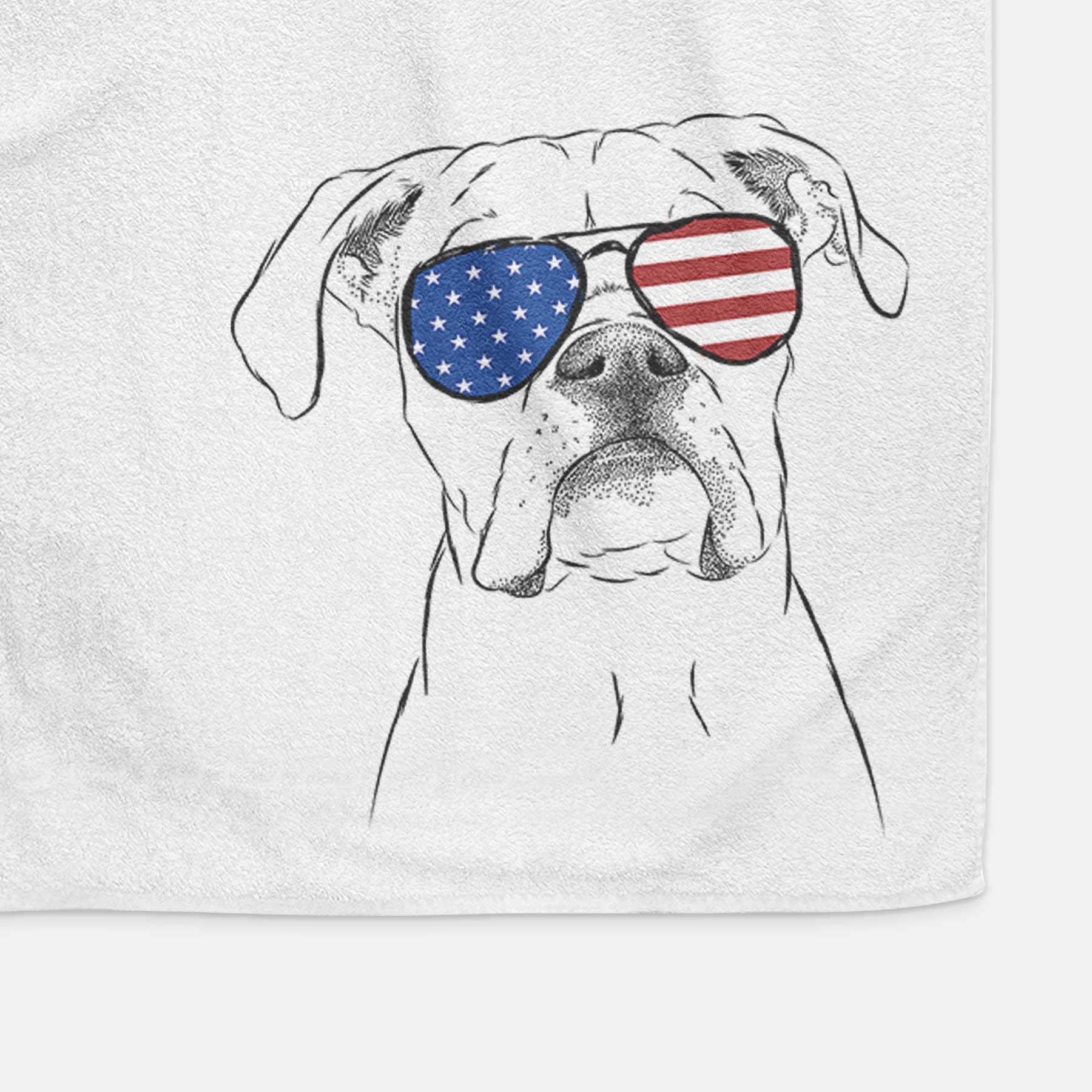 Henley the Boxer Decorative Hand Towel