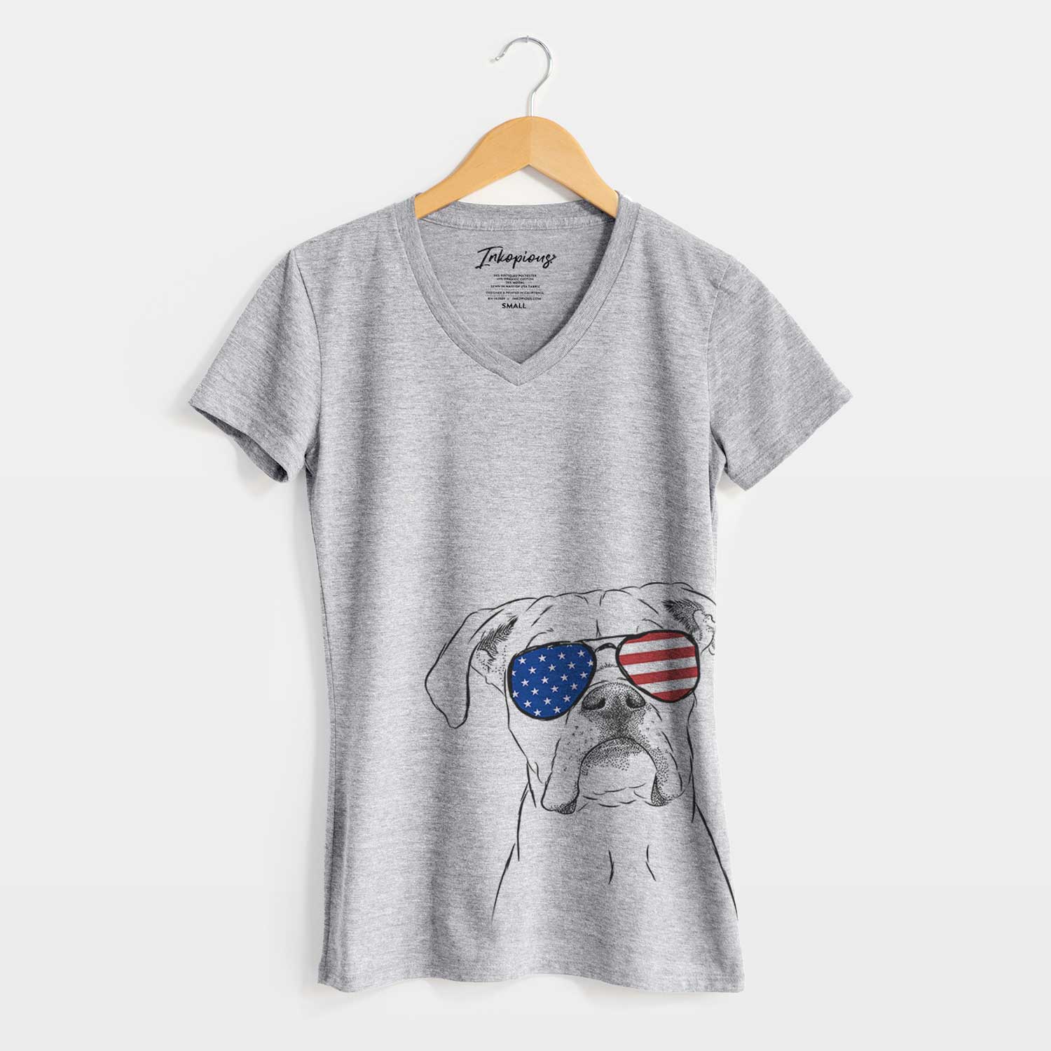 USA Henley the Boxer - Women's Perfect V-neck Shirt