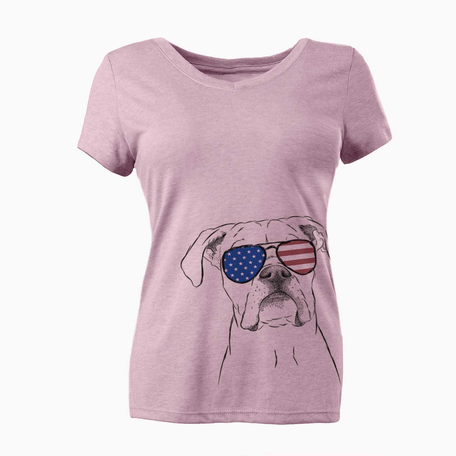 USA Henley the Boxer - Women's Perfect V-neck Shirt