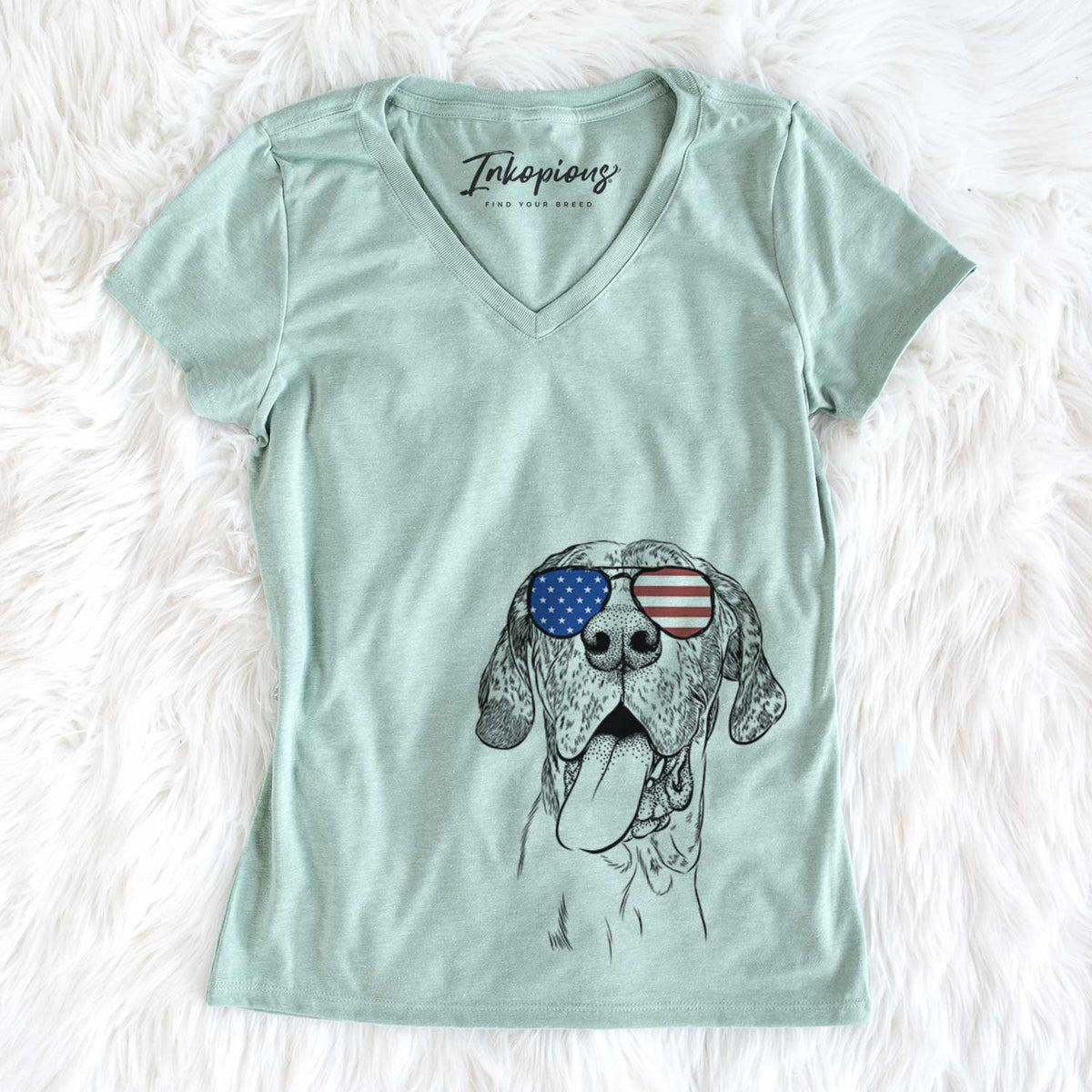 USA Hennessey the Great Dane - Women's Perfect V-neck Shirt