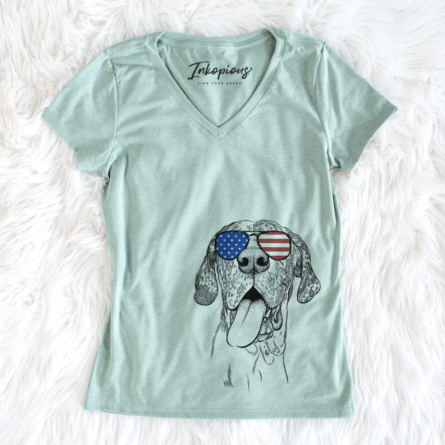 USA Hennessey the Great Dane - Women's Perfect V-neck Shirt