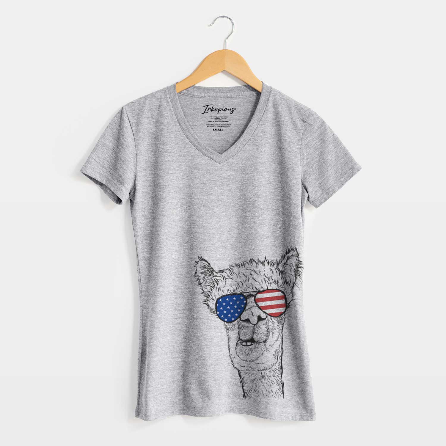 USA Henry the Alpaca - Women's Perfect V-neck Shirt