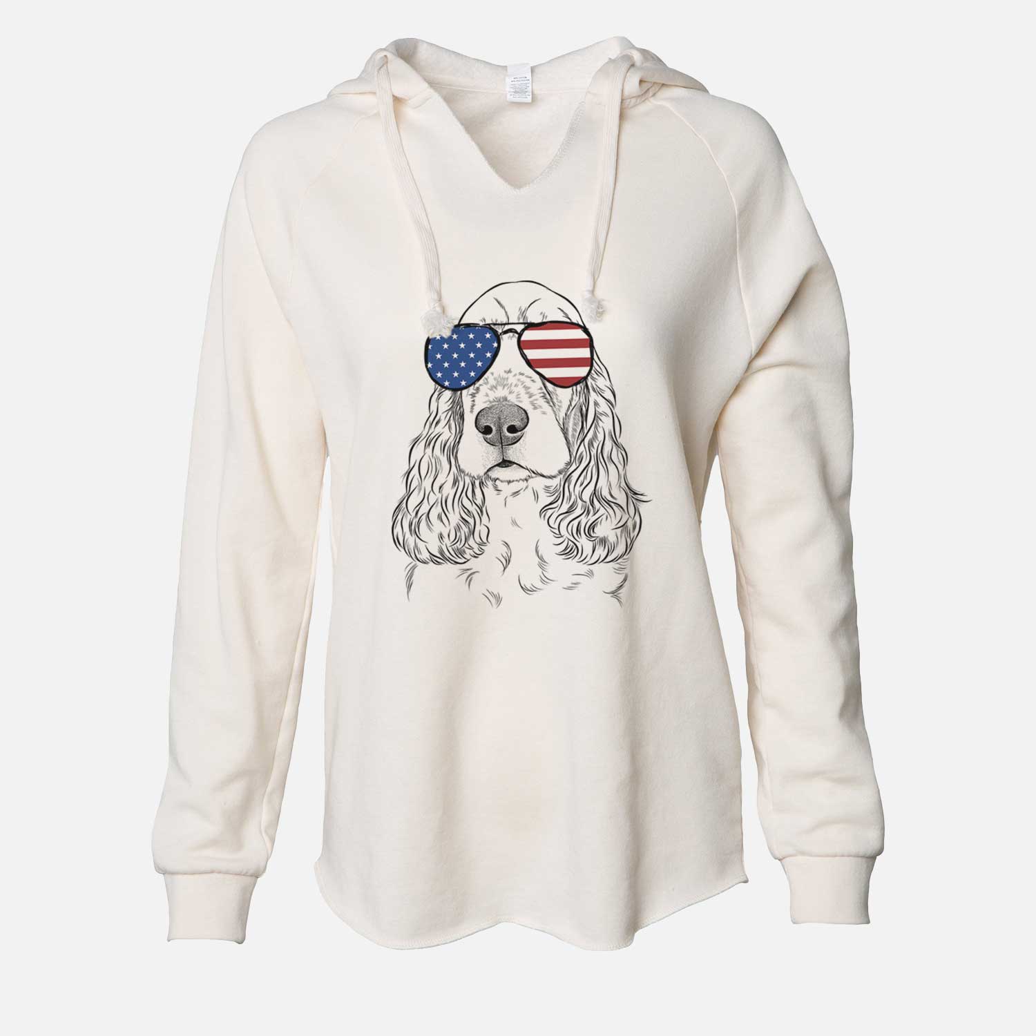 USA Henry the English Cocker Spaniel - Cali Wave Hooded Sweatshirt