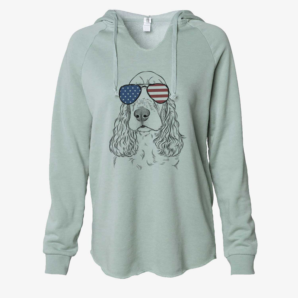 USA Henry the English Cocker Spaniel - Cali Wave Hooded Sweatshirt