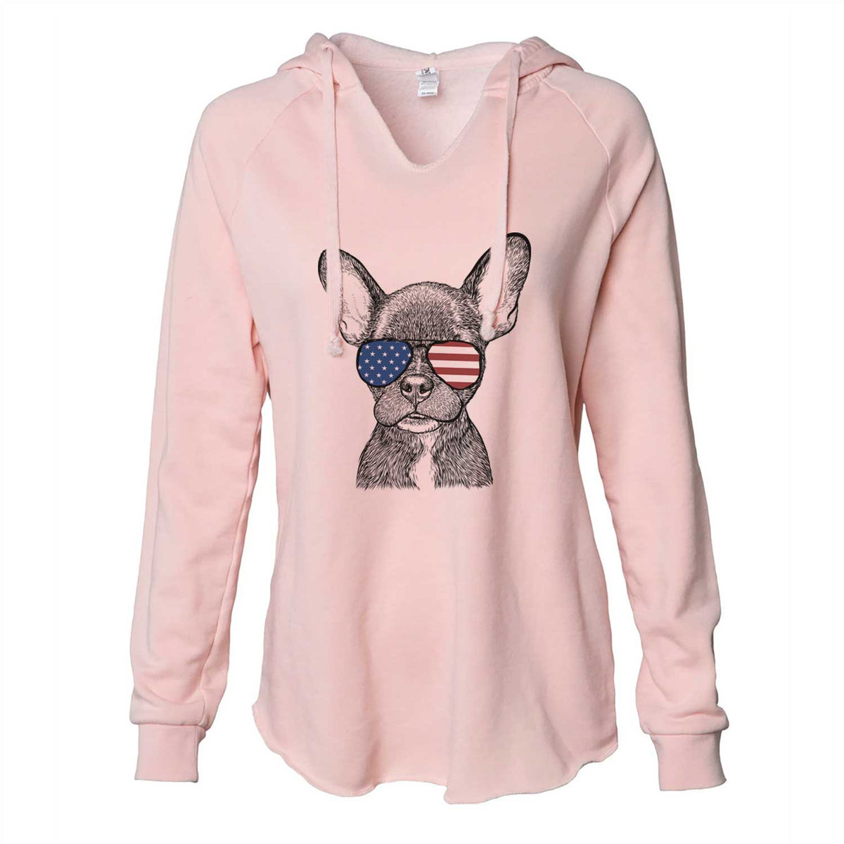 USA Henry the French Bulldog - Cali Wave Hooded Sweatshirt