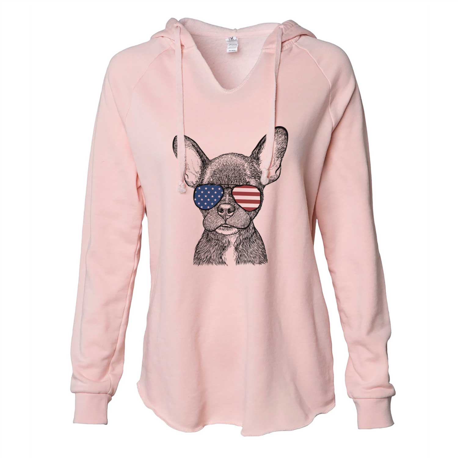 USA Henry the French Bulldog - Cali Wave Hooded Sweatshirt