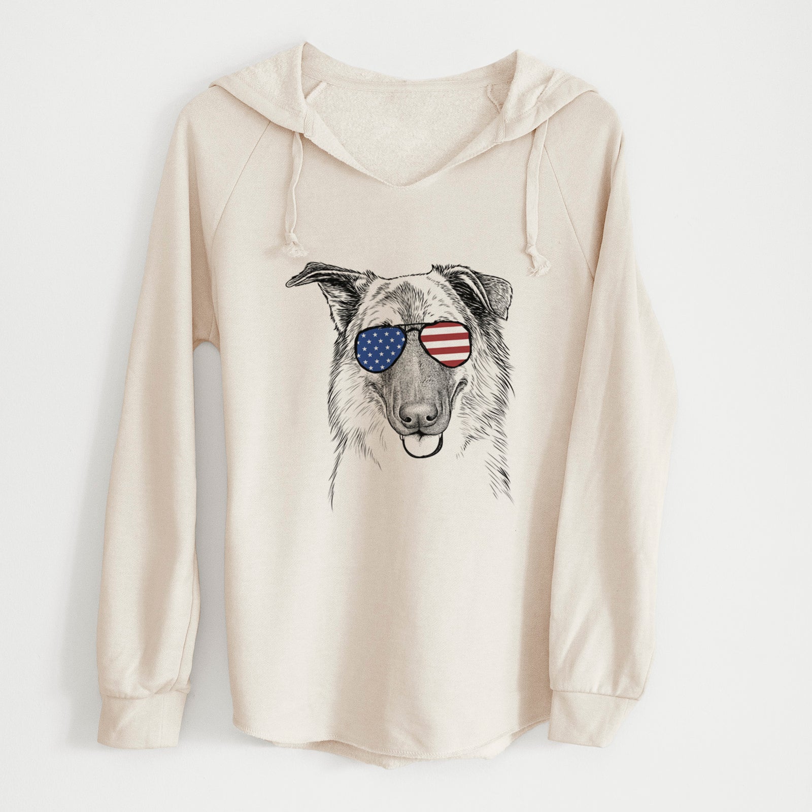 USA Henry the German Shepherd - Cali Wave Hooded Sweatshirt