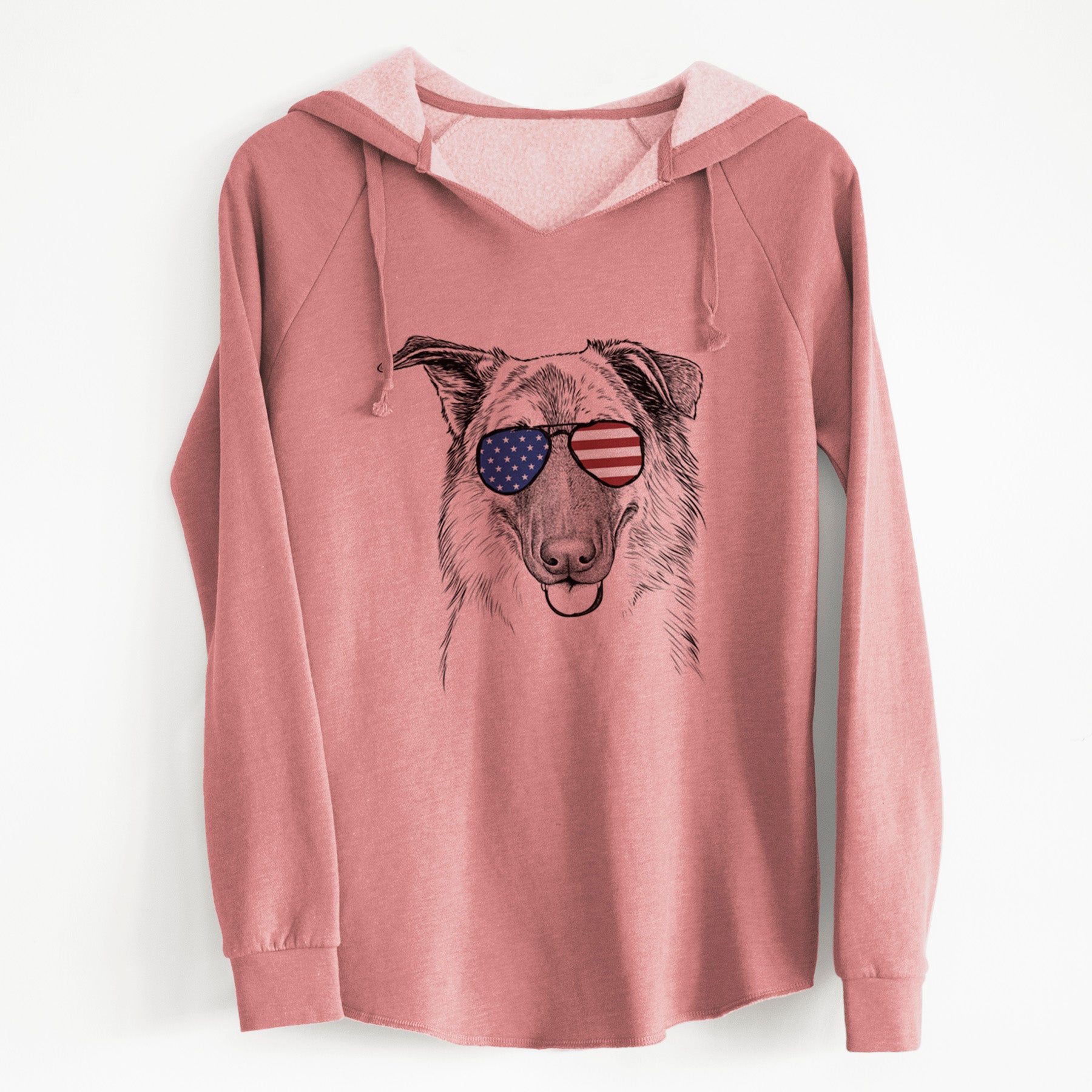 USA Henry the German Shepherd - Cali Wave Hooded Sweatshirt