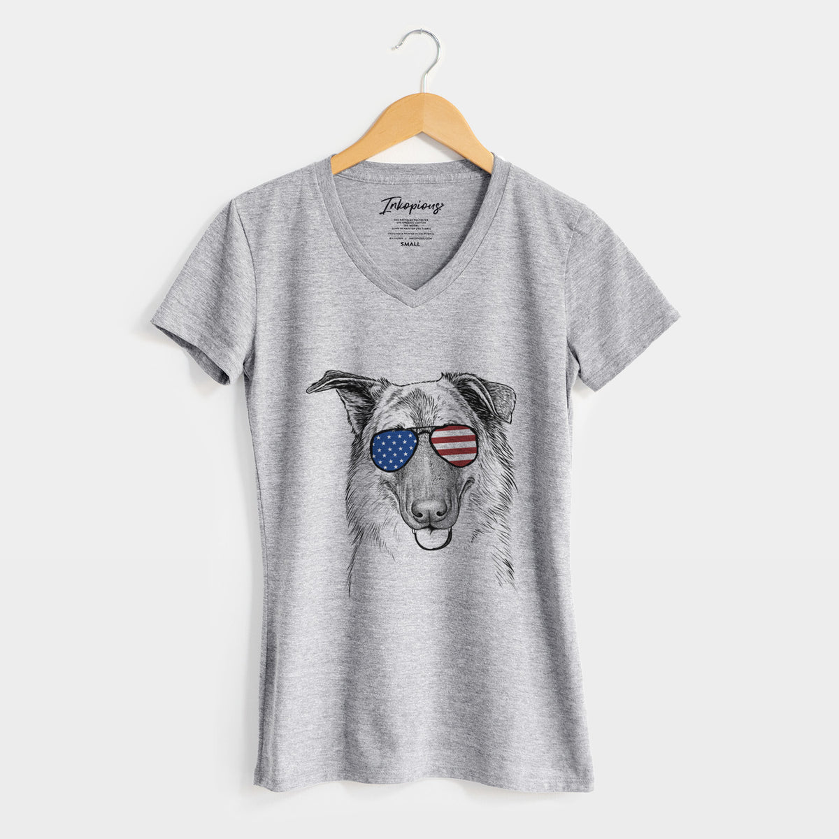 USA Henry the German Shepherd - Women&#39;s Perfect V-neck Shirt