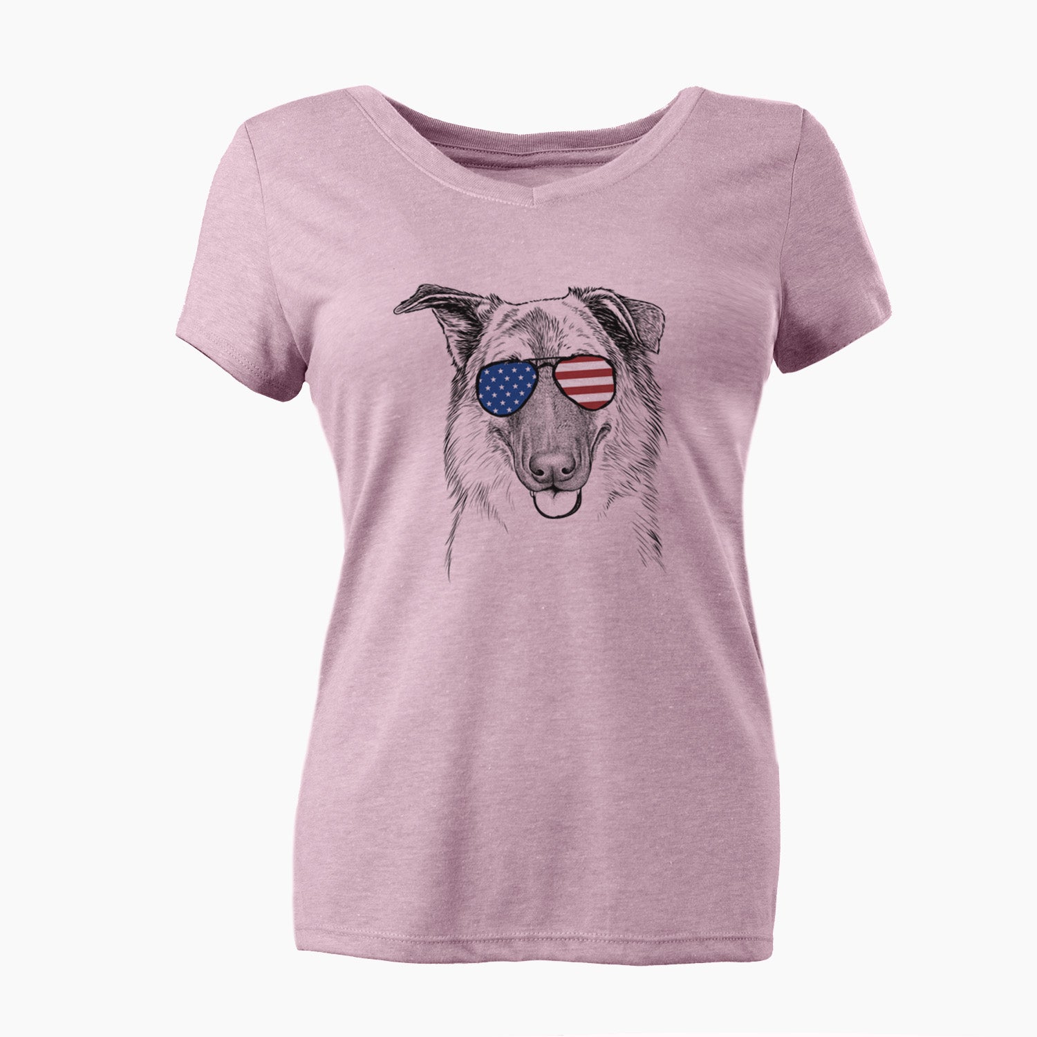 USA Henry the German Shepherd - Women's Perfect V-neck Shirt