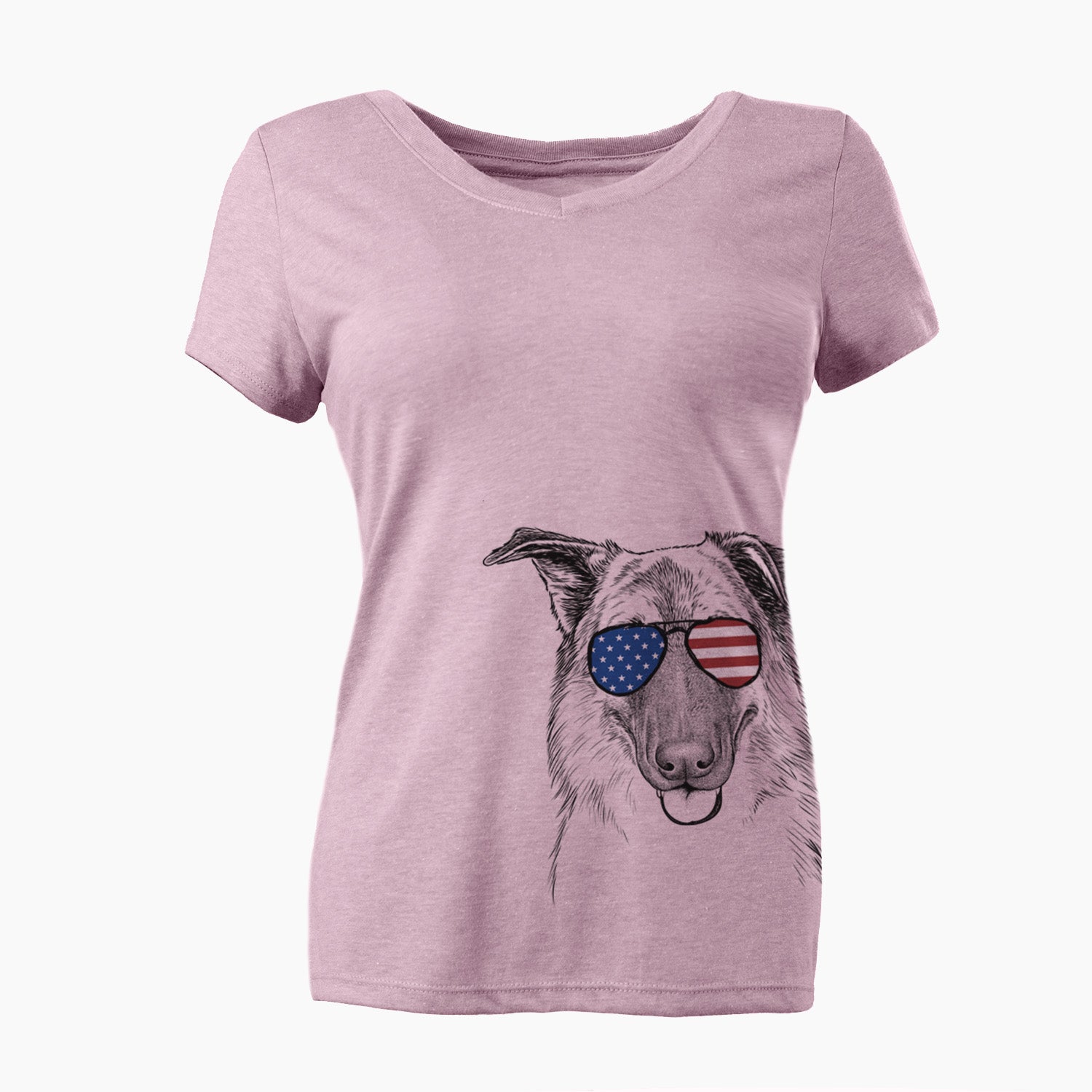 USA Henry the German Shepherd - Women's Perfect V-neck Shirt