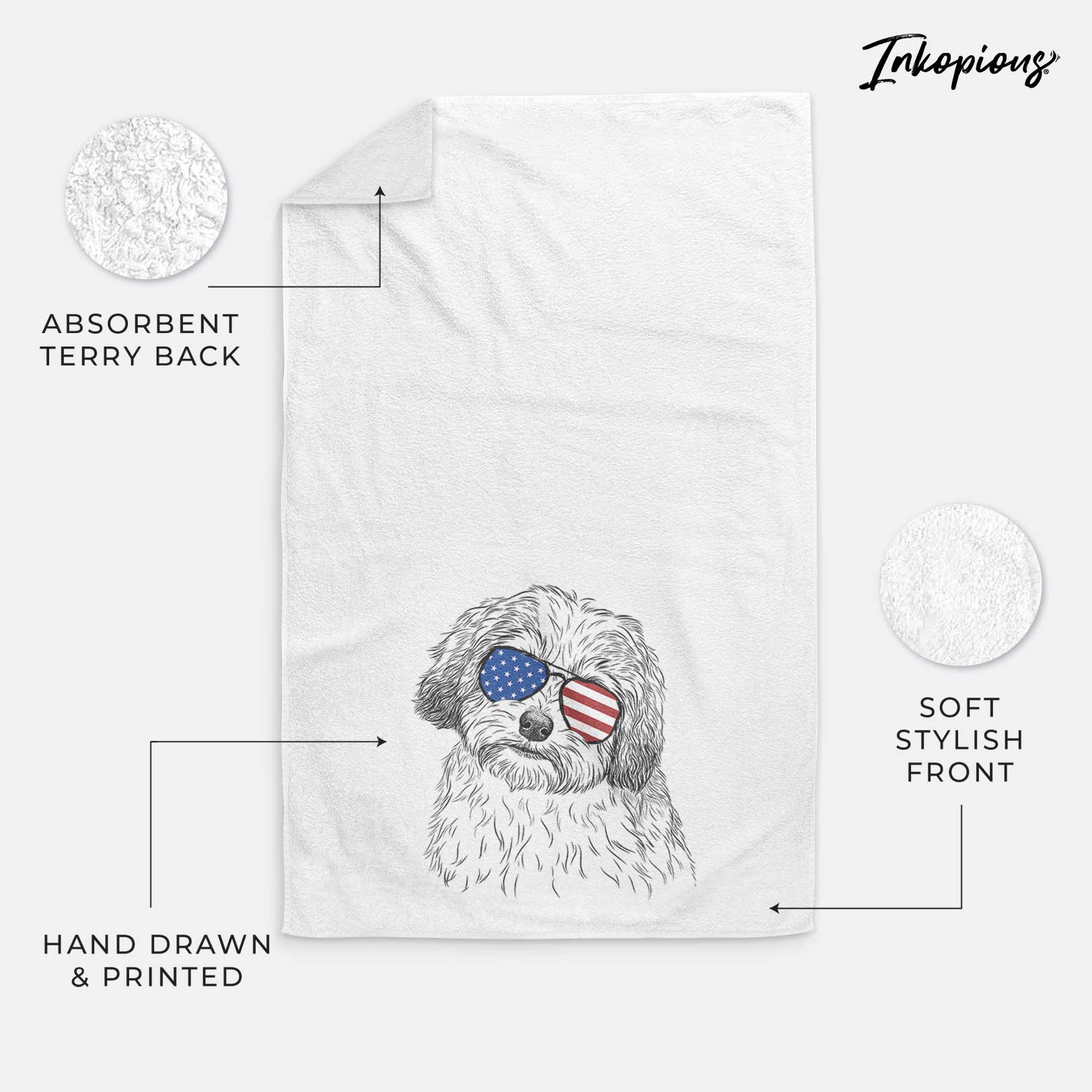 Henry the Havanese Decorative Hand Towel