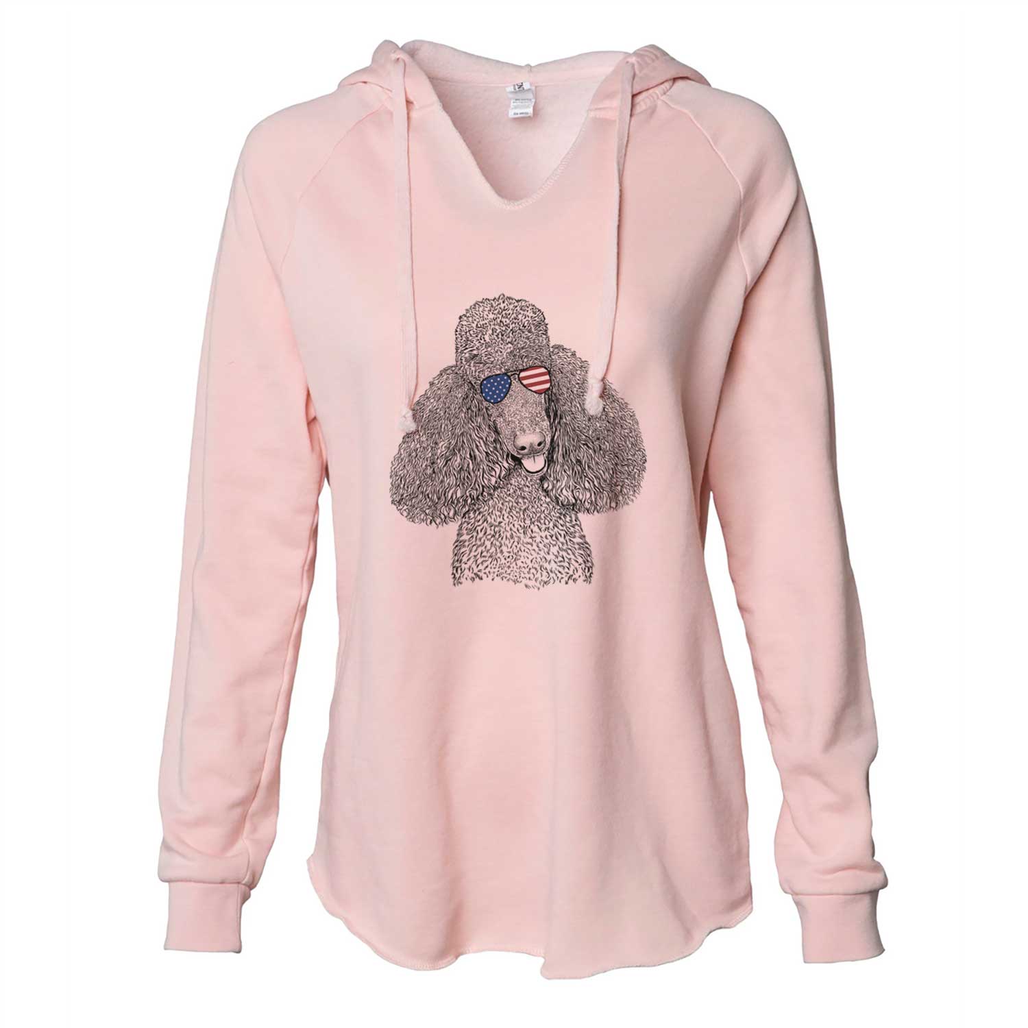 USA Henry the Standard Poodle - Cali Wave Hooded Sweatshirt