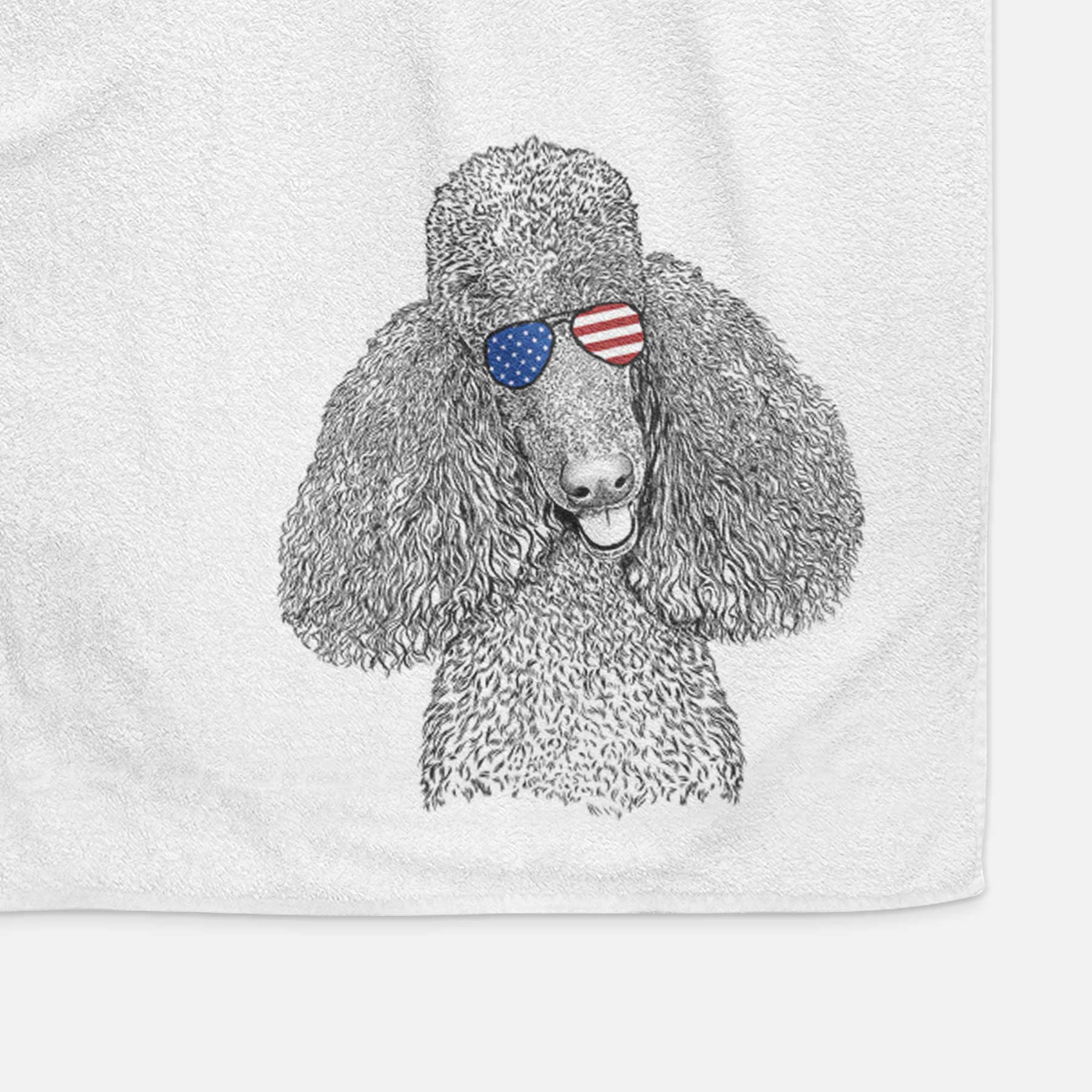 Henry the Standard Poodle Decorative Hand Towel