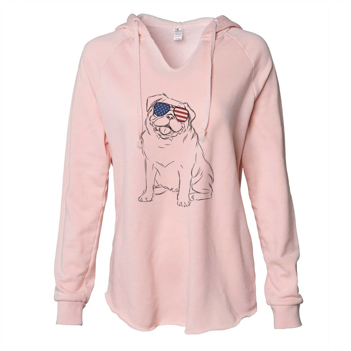 USA Higgins the Pug - Cali Wave Hooded Sweatshirt