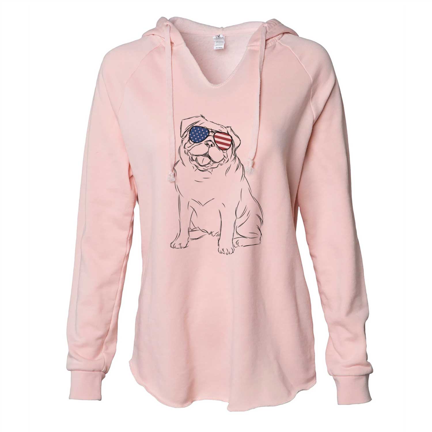 USA Higgins the Pug - Cali Wave Hooded Sweatshirt