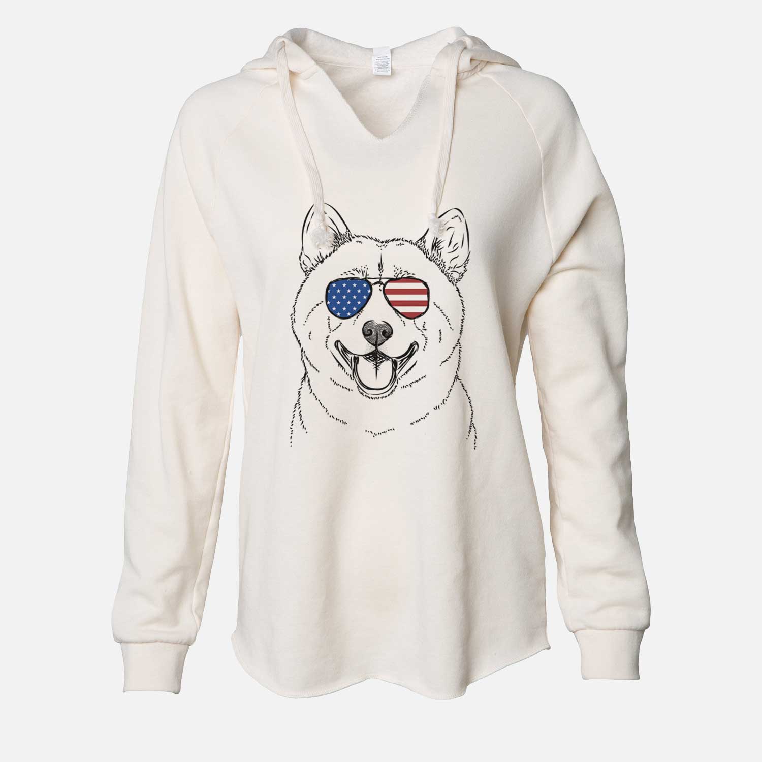 USA Hiro the Shiba Inu - Cali Wave Hooded Sweatshirt