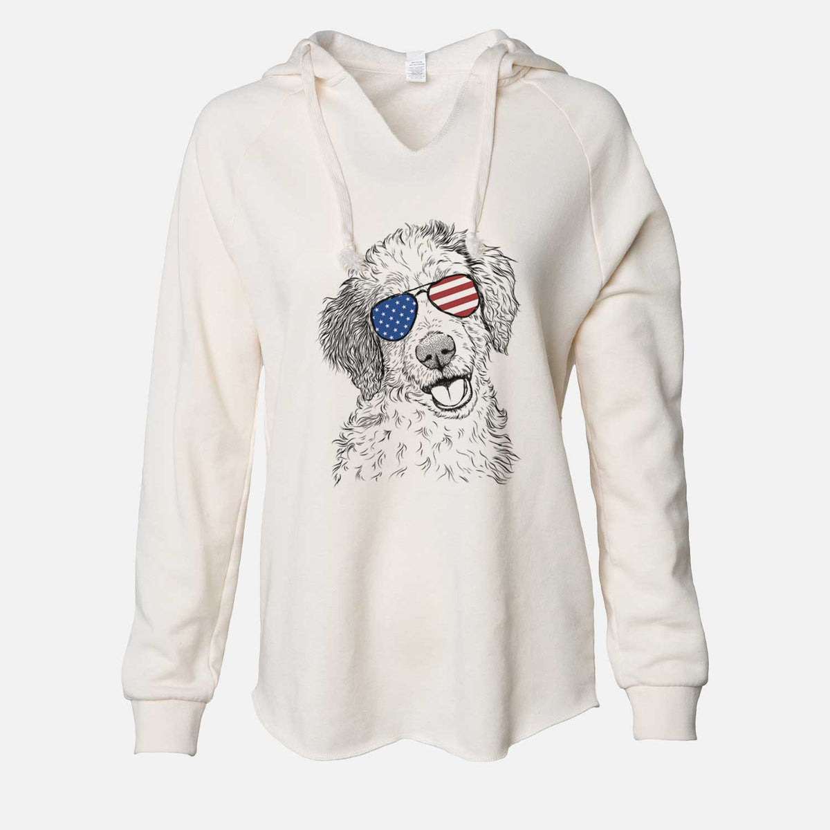 USA Hoge the Aussiedoodle - Cali Wave Hooded Sweatshirt