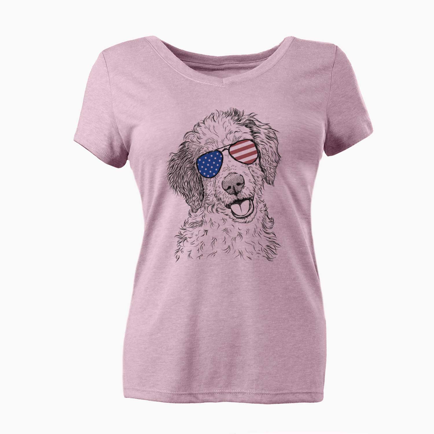 USA Hoge the Aussiedoodle - Women's Perfect V-neck Shirt