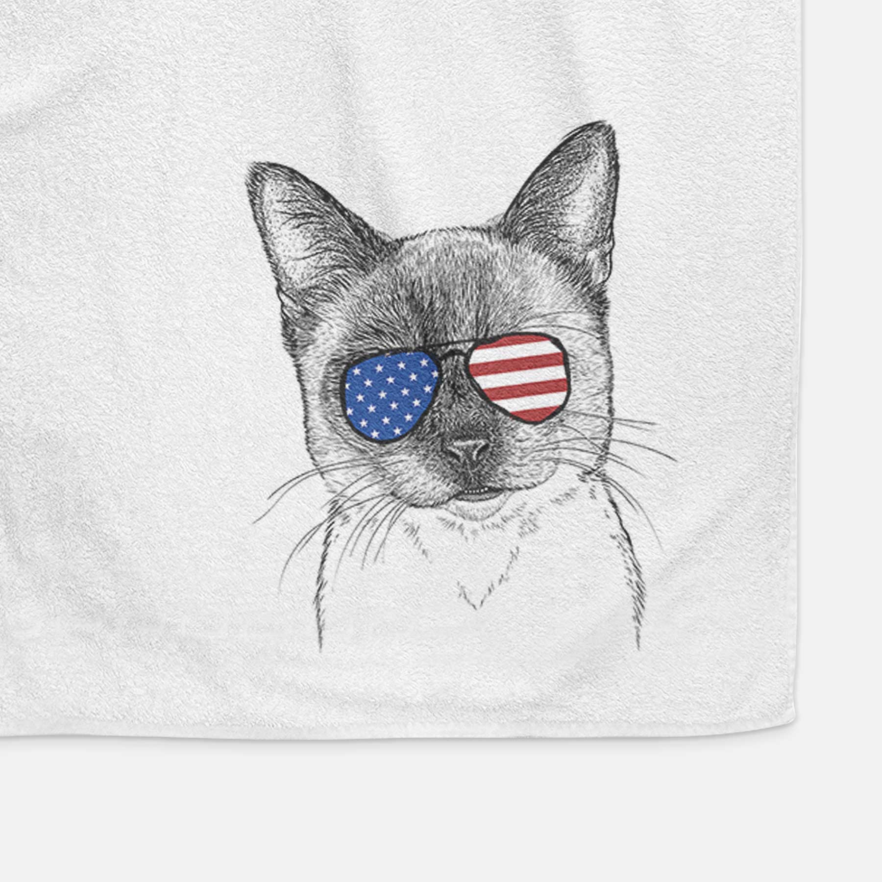 Hoggle the Siamese Cat Decorative Hand Towel