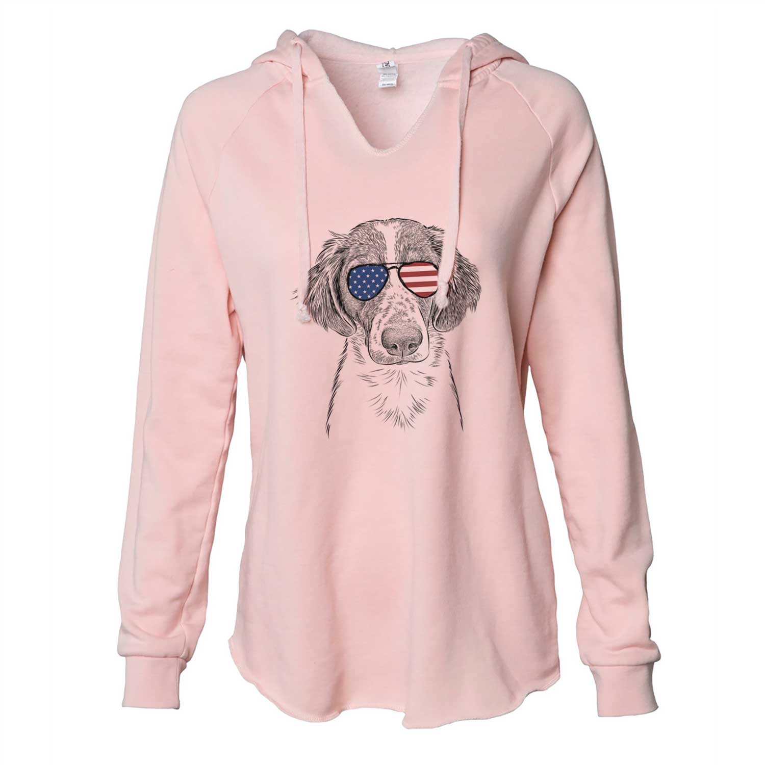 USA Holly the Brittany Spaniel - Cali Wave Hooded Sweatshirt