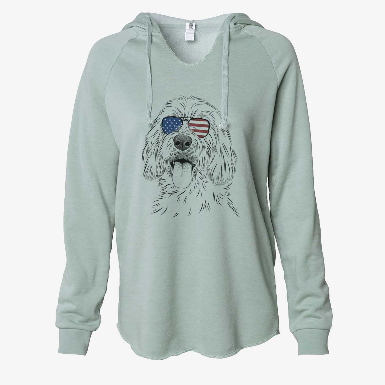 USA Homer the Grand Basset Griffon Vendeen - Cali Wave Hooded Sweatshirt