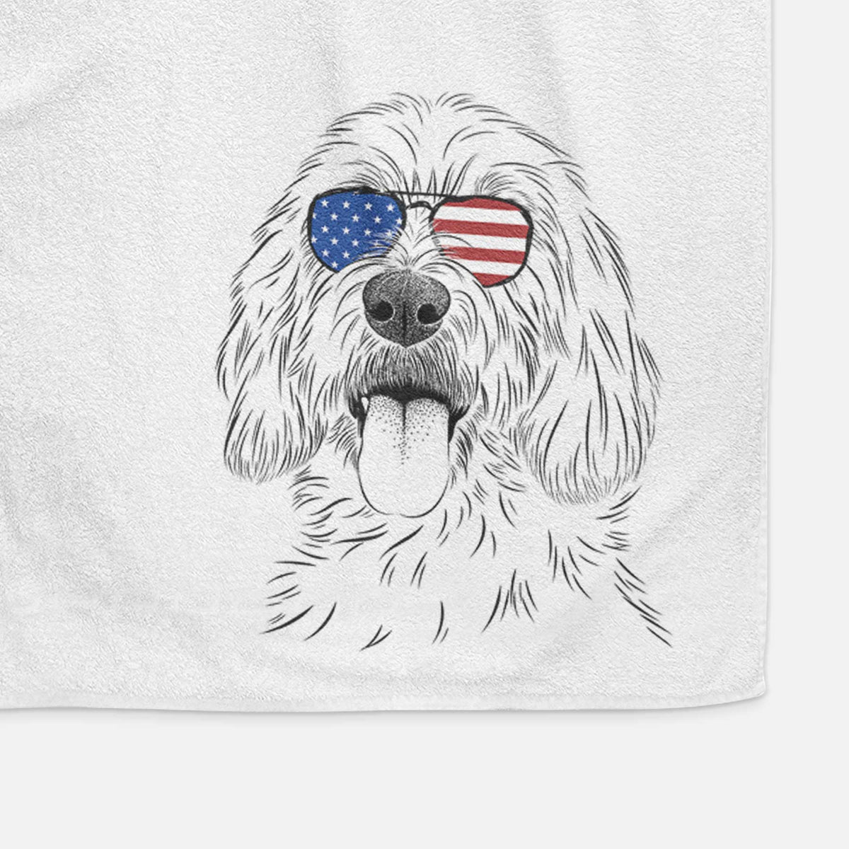 Homer the Grand Basset Griffon Vendeen Decorative Hand Towel