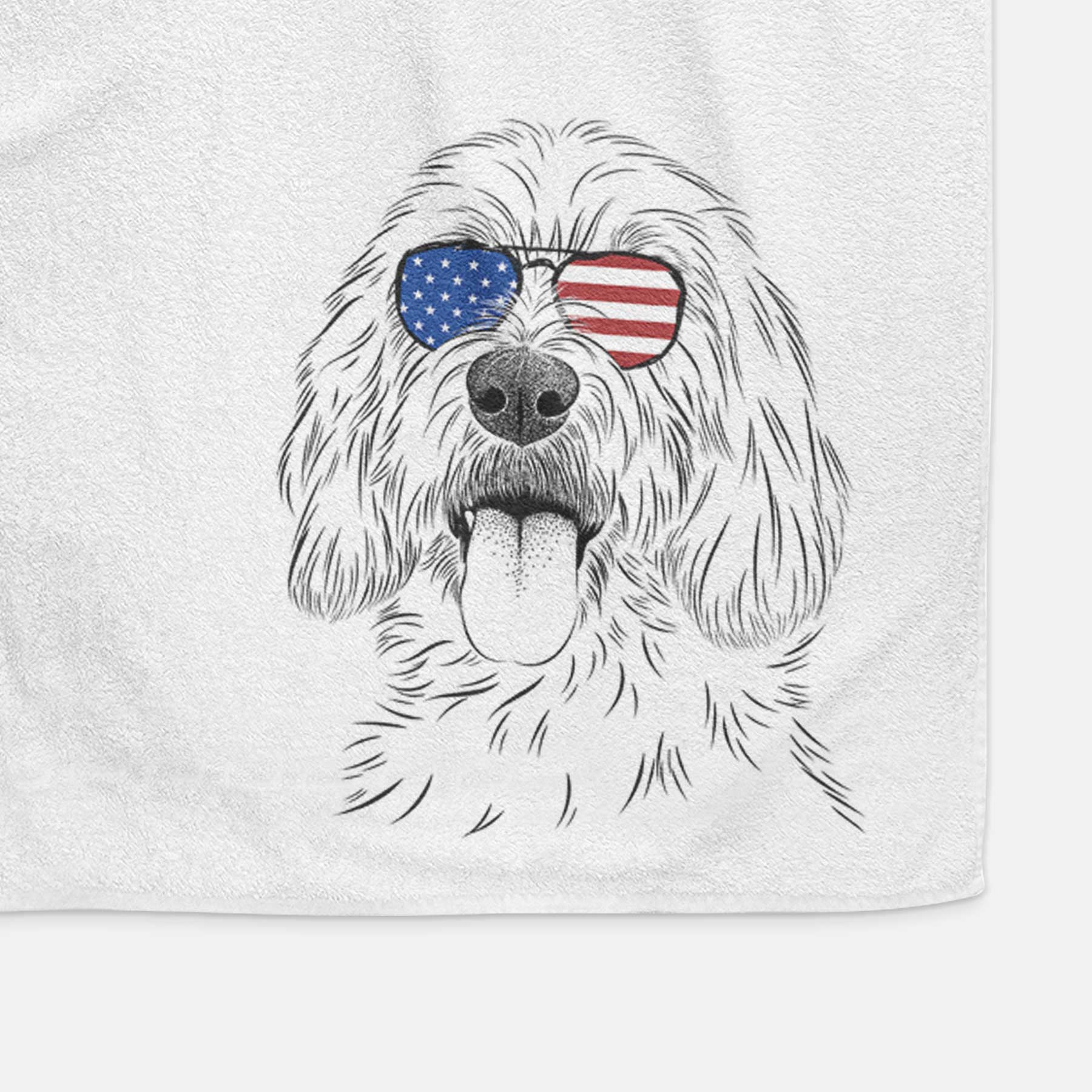 Homer the Grand Basset Griffon Vendeen Decorative Hand Towel