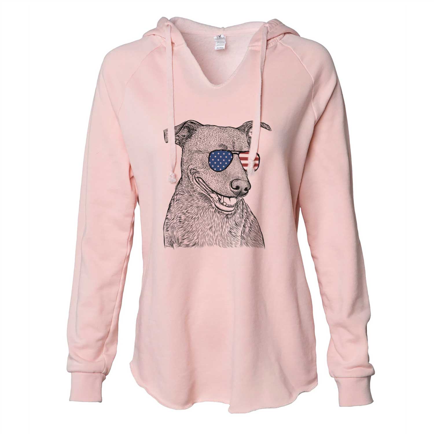 USA Honey the Lab Pit Mix - Cali Wave Hooded Sweatshirt