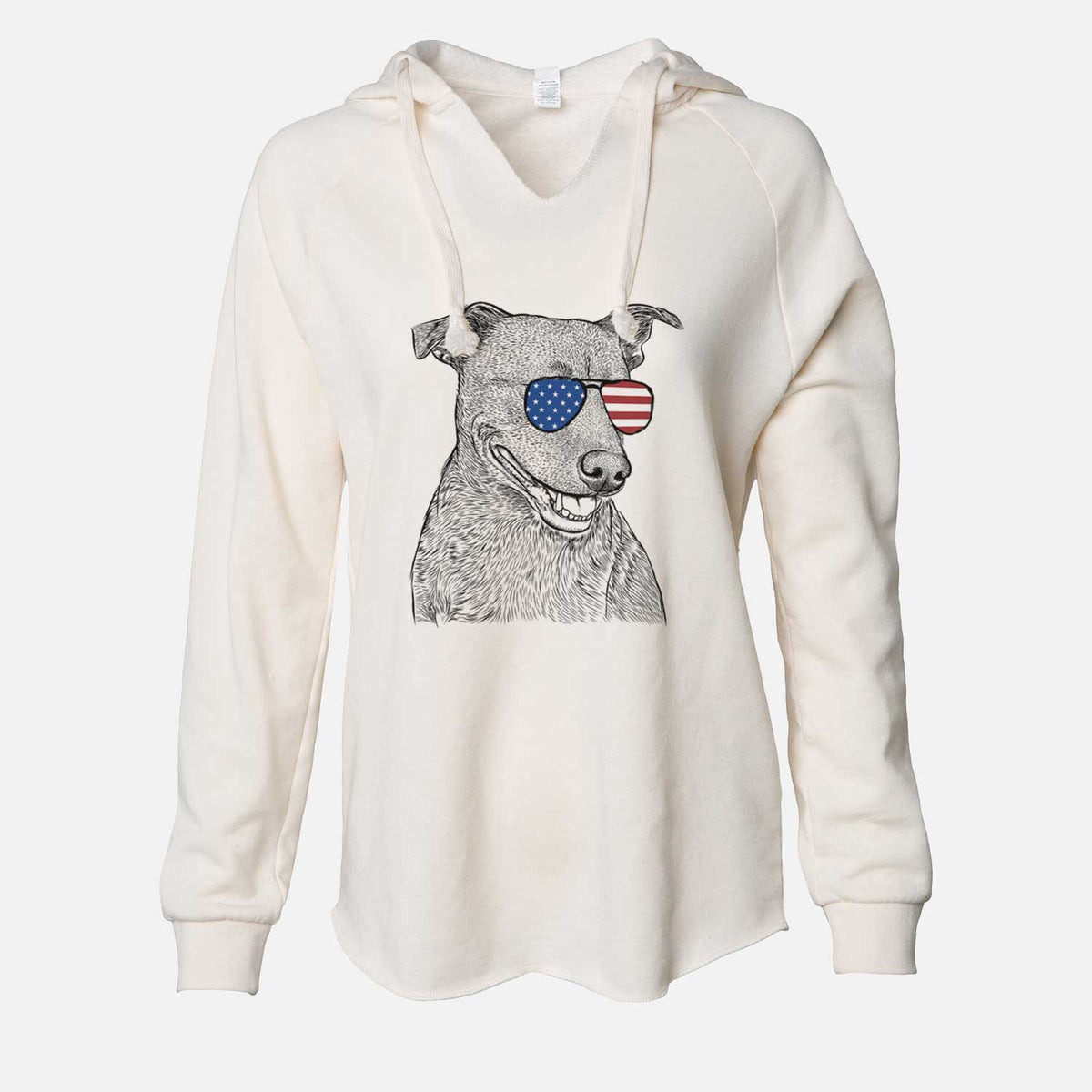 USA Honey the Lab Pit Mix - Cali Wave Hooded Sweatshirt