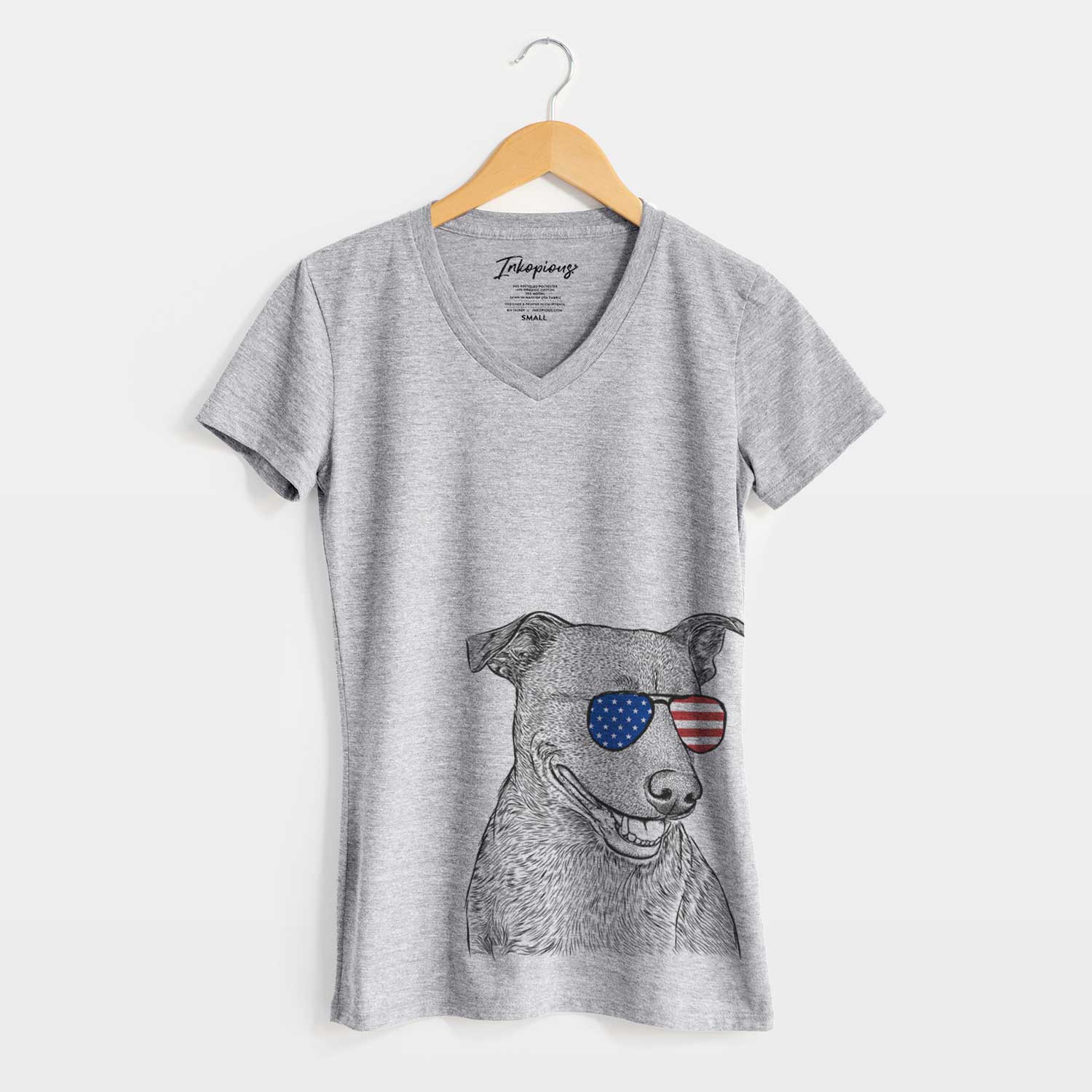 USA Honey the Lab Pit Mix - Women's Perfect V-neck Shirt