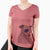 USA Honey the Lab Pit Mix - Women's Perfect V-neck Shirt