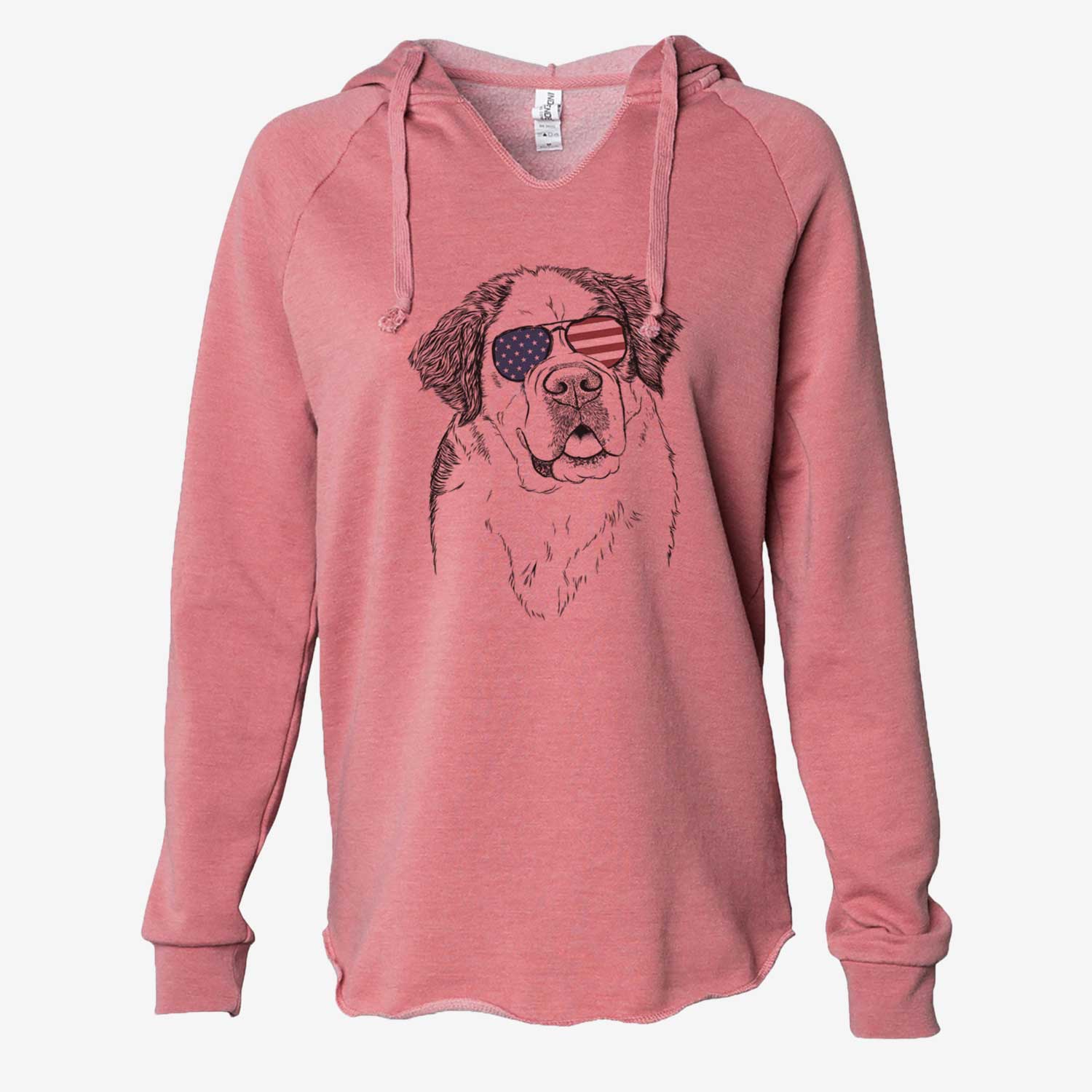 USA Hook the Saint Bernard - Cali Wave Hooded Sweatshirt