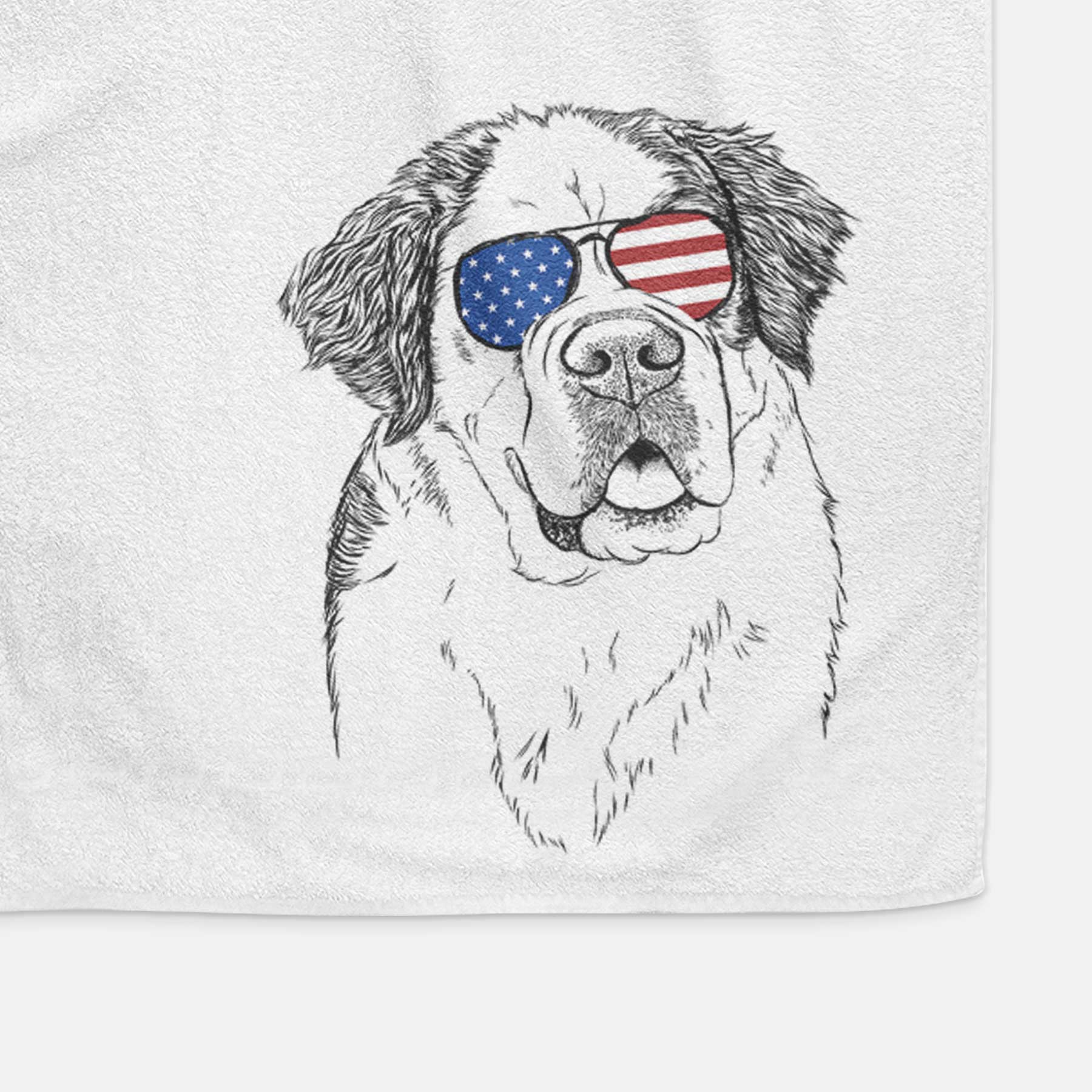 Hook the Saint Bernard Decorative Hand Towel