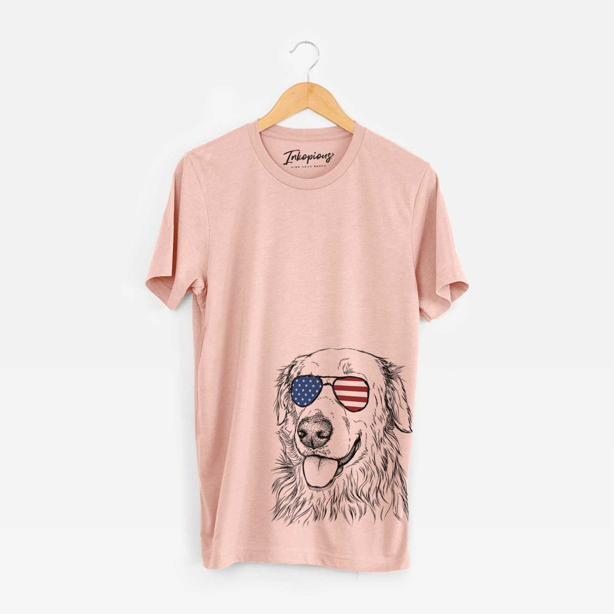 USA Hopper the Golden Retriever - Unisex Crewneck