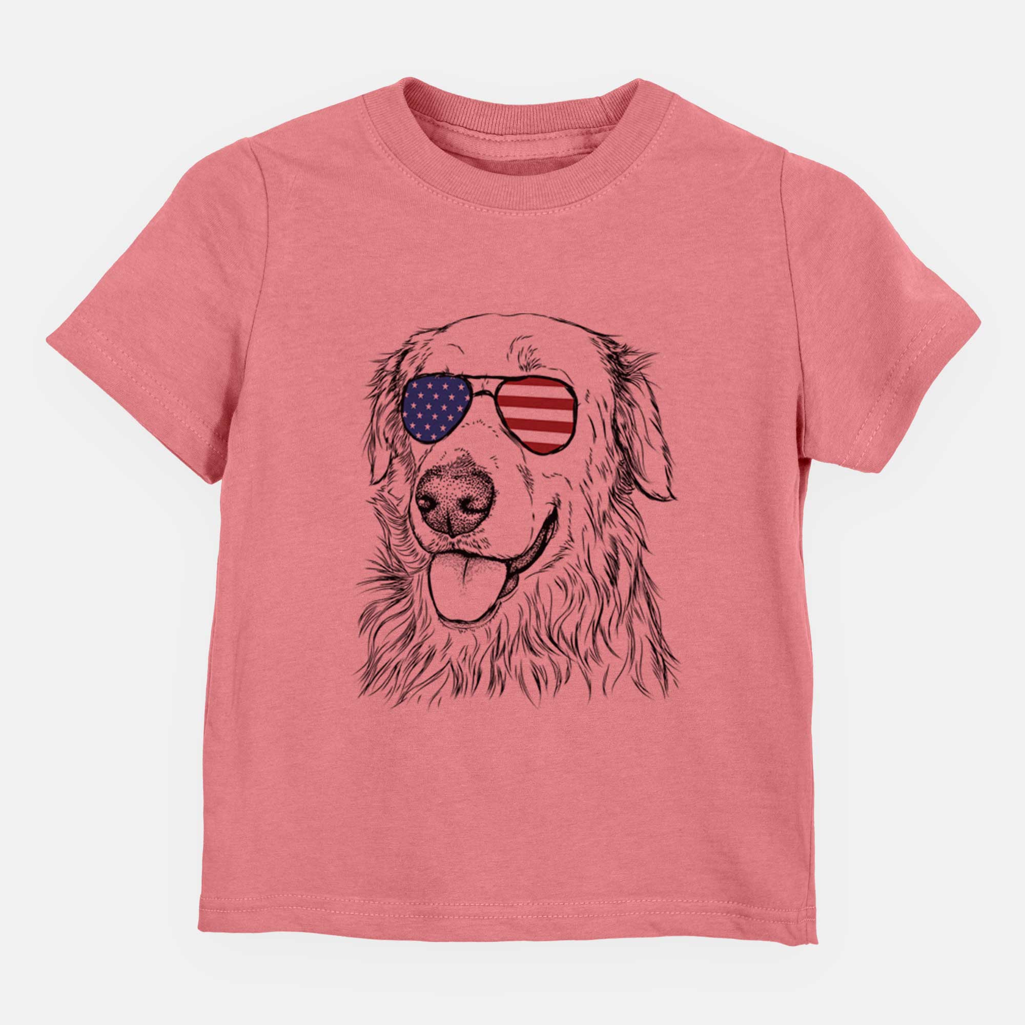 USA Hopper the Golden Retriever - Kids/Youth/Toddler Shirt