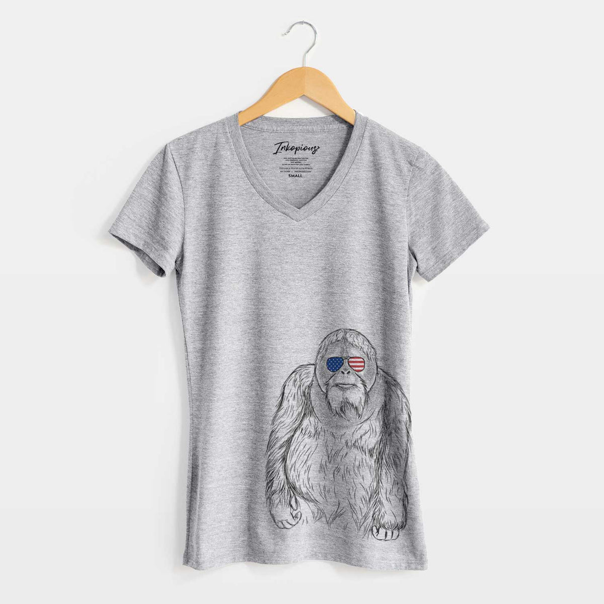 USA Horace the Male Orangutan - Women's Perfect V-neck Shirt